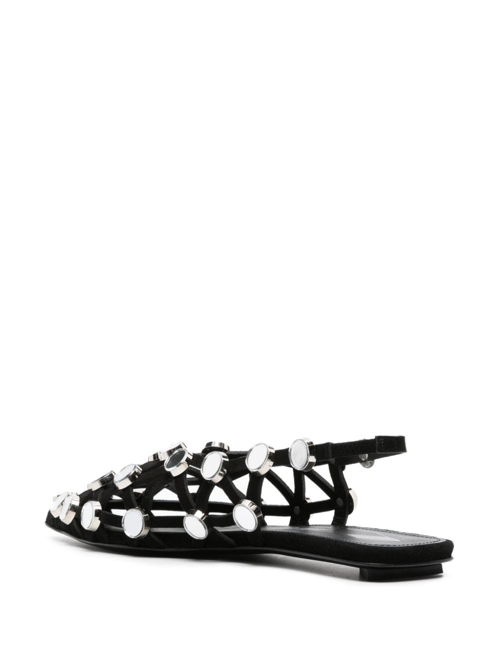 The Attico Women's ''Grid'' Black Ballerina