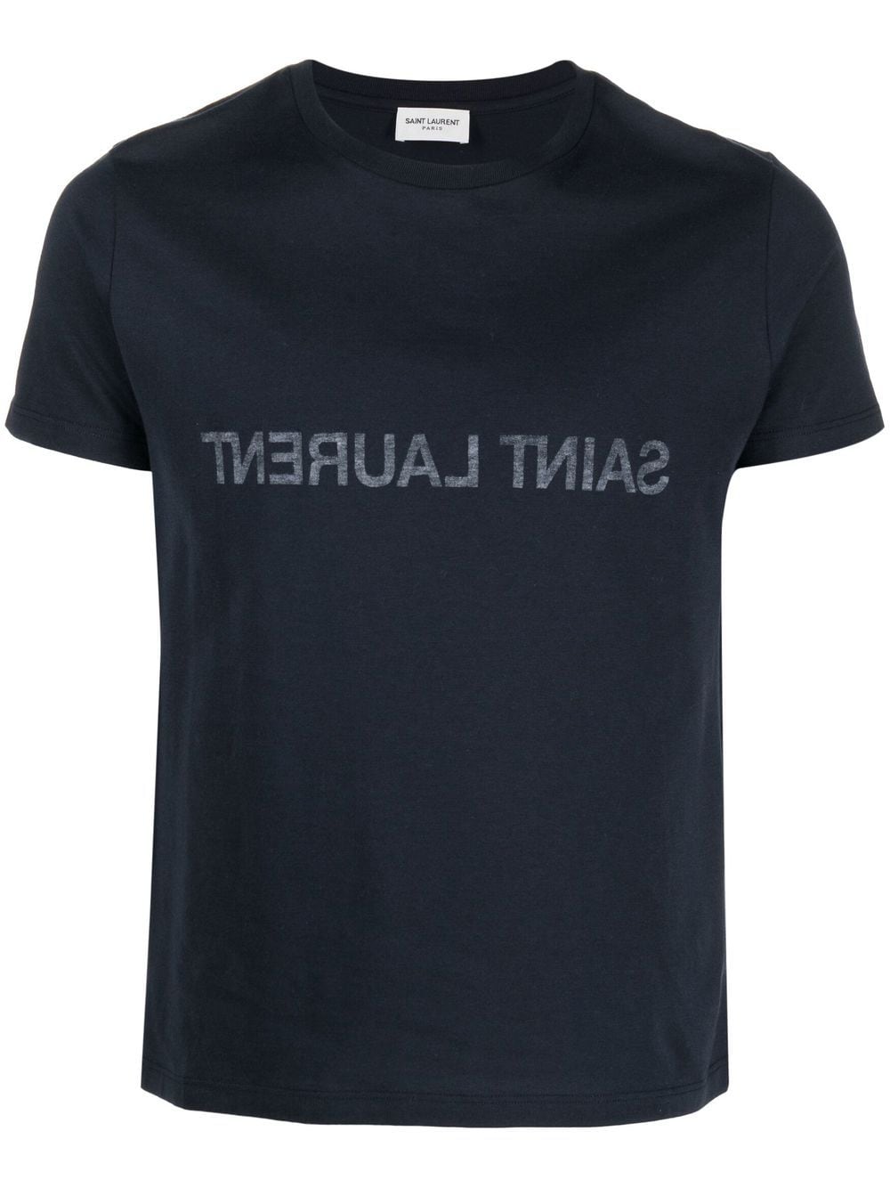 Saint Laurent Men's Reverse Logo-Print Cotton T-Shirt