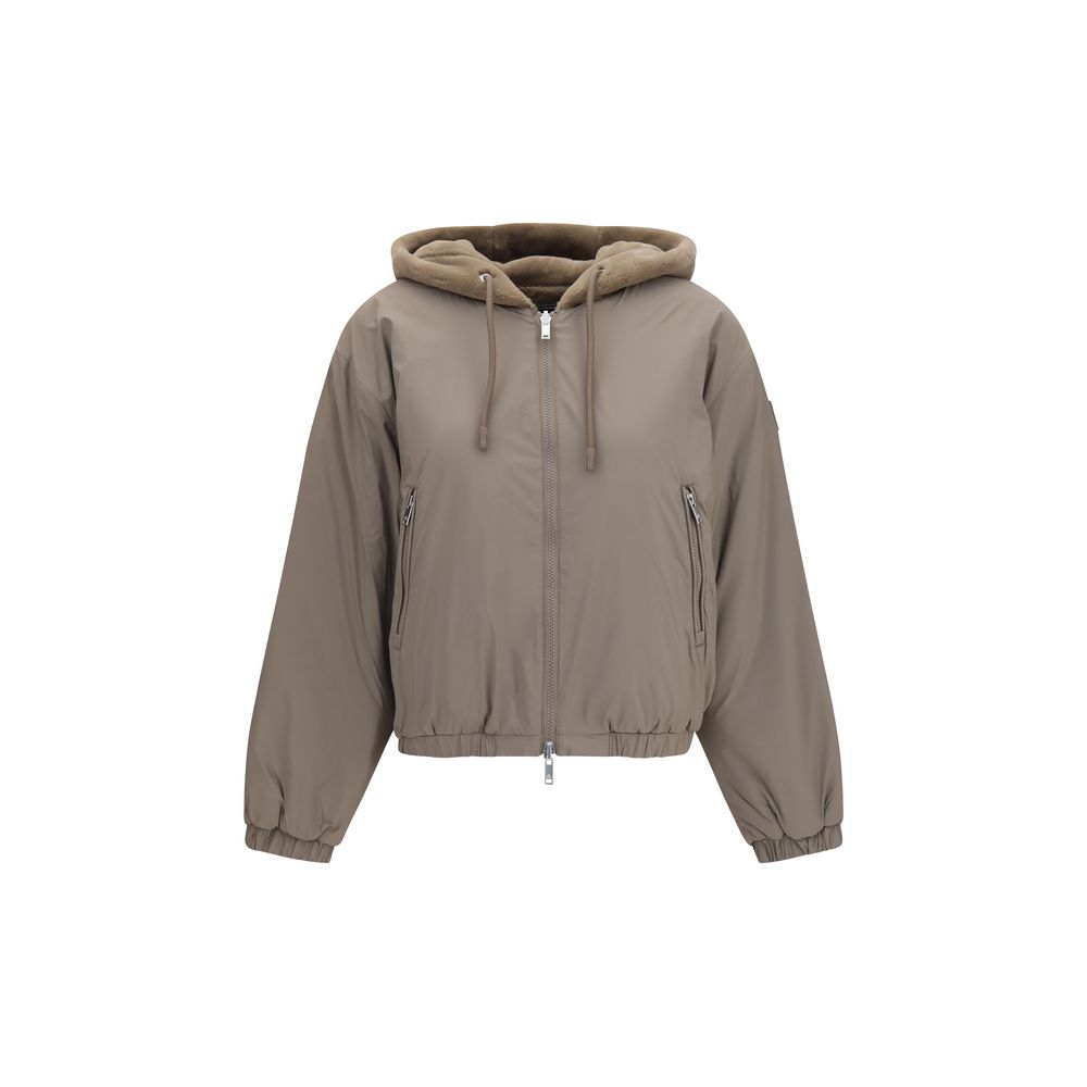 Moose Knuckles Brown Recycled Polyester Women's Sweatshirt