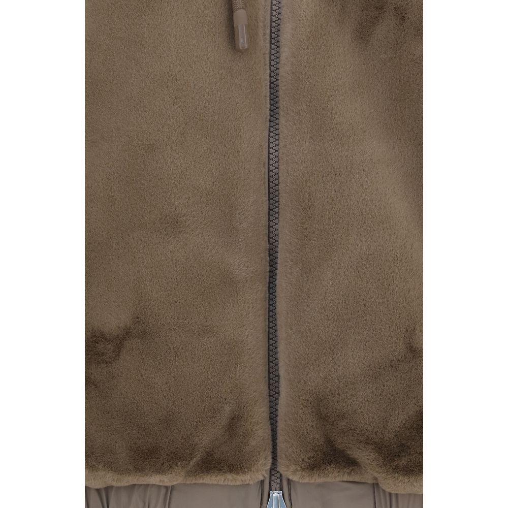 Moose Knuckles Brown Recycled Polyester Women's Sweatshirt