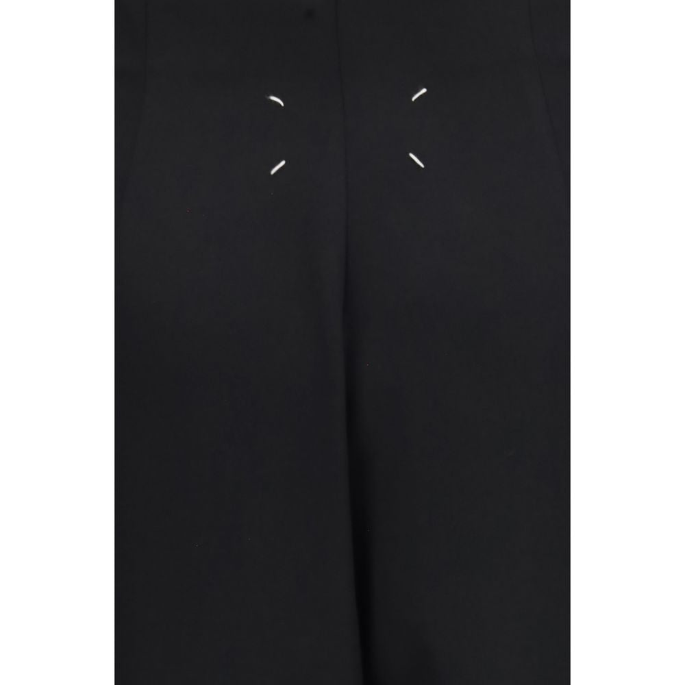 Maison Margiela Black Wool Oves Aries Long Women's Skirt