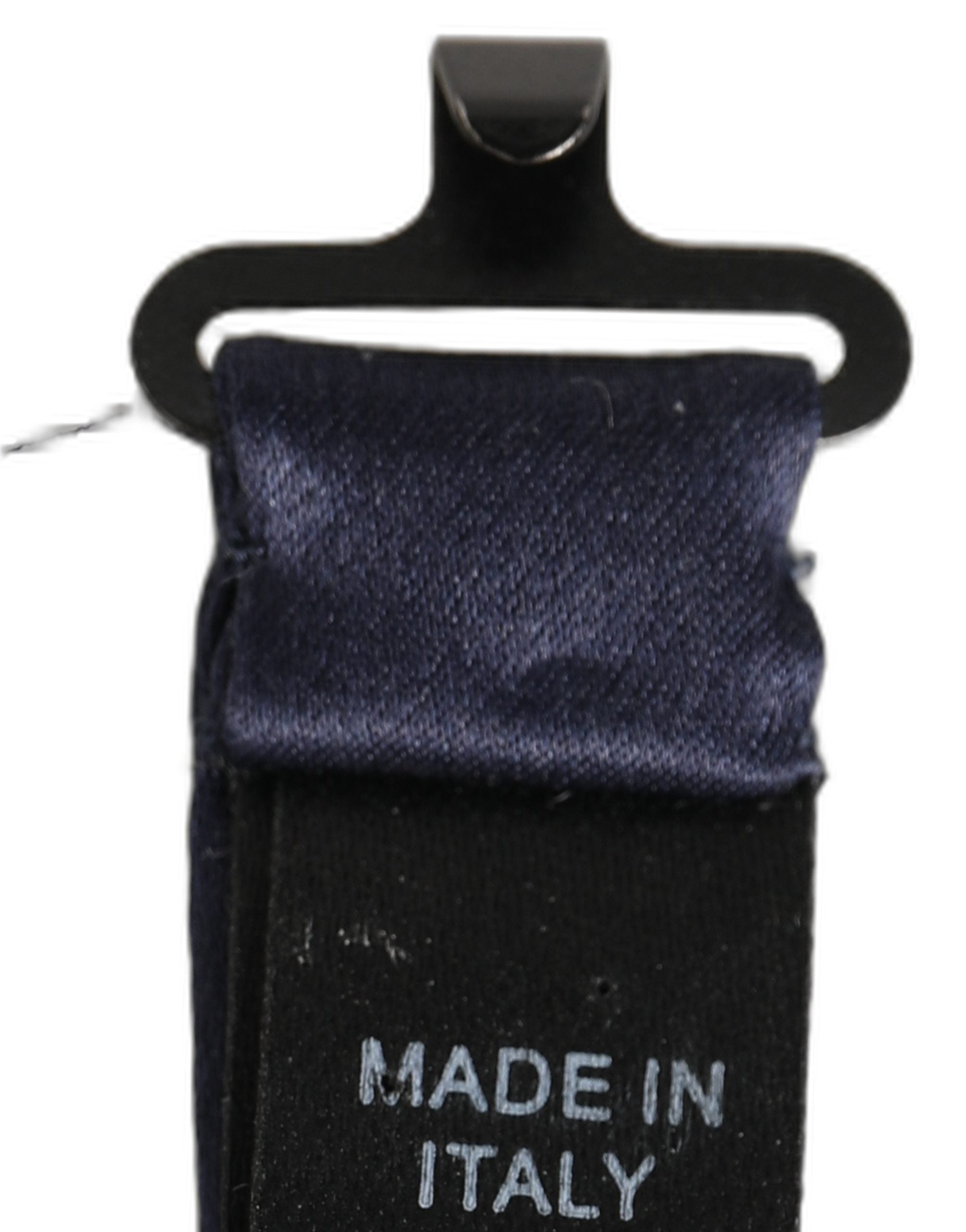 Dolce & Gabbana Dark Blue 100% Silk Adjustable Neck Papillon Bow Men's Tie