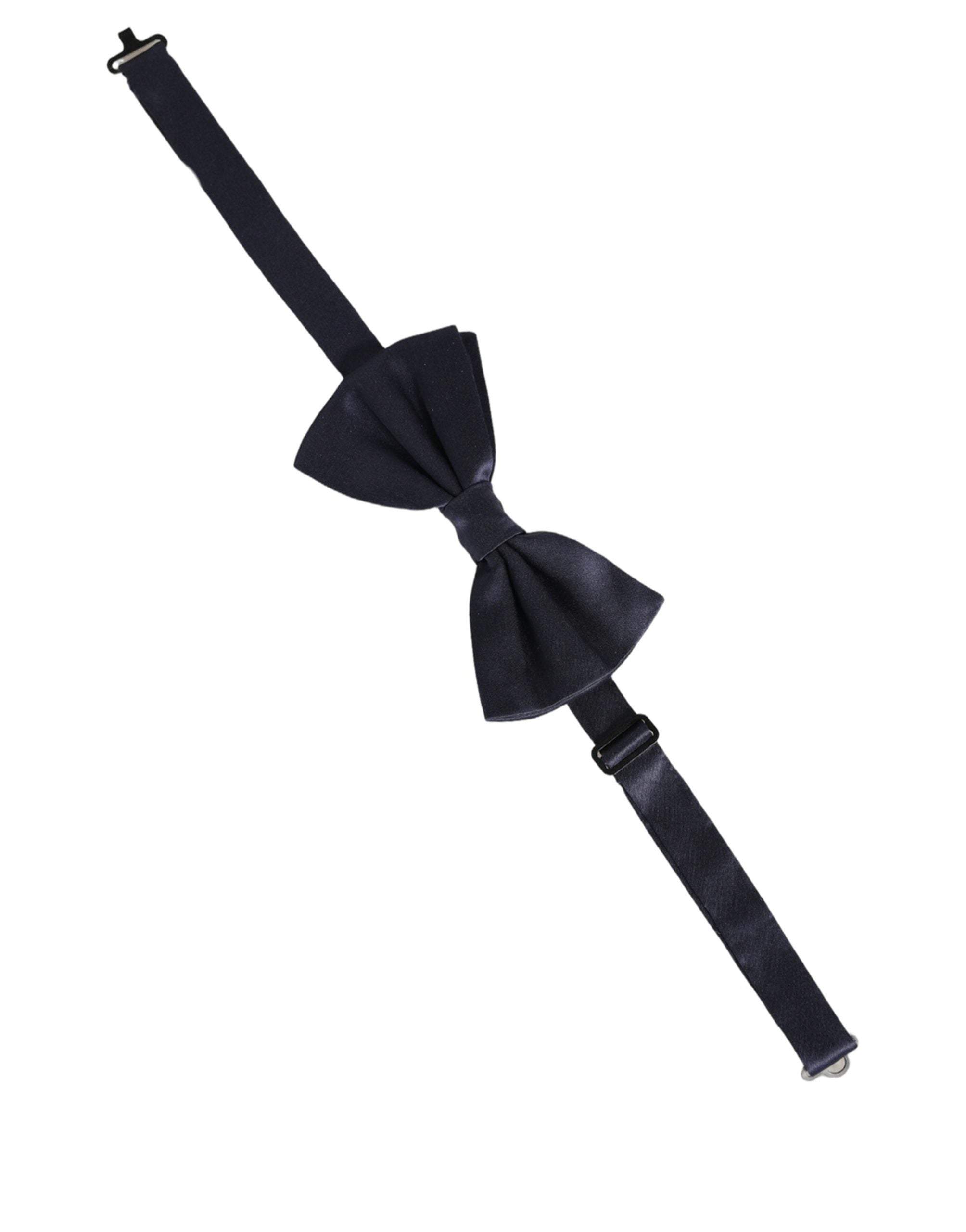Dolce & Gabbana Dark Blue 100% Silk Adjustable Neck Papillon Bow Men's Tie