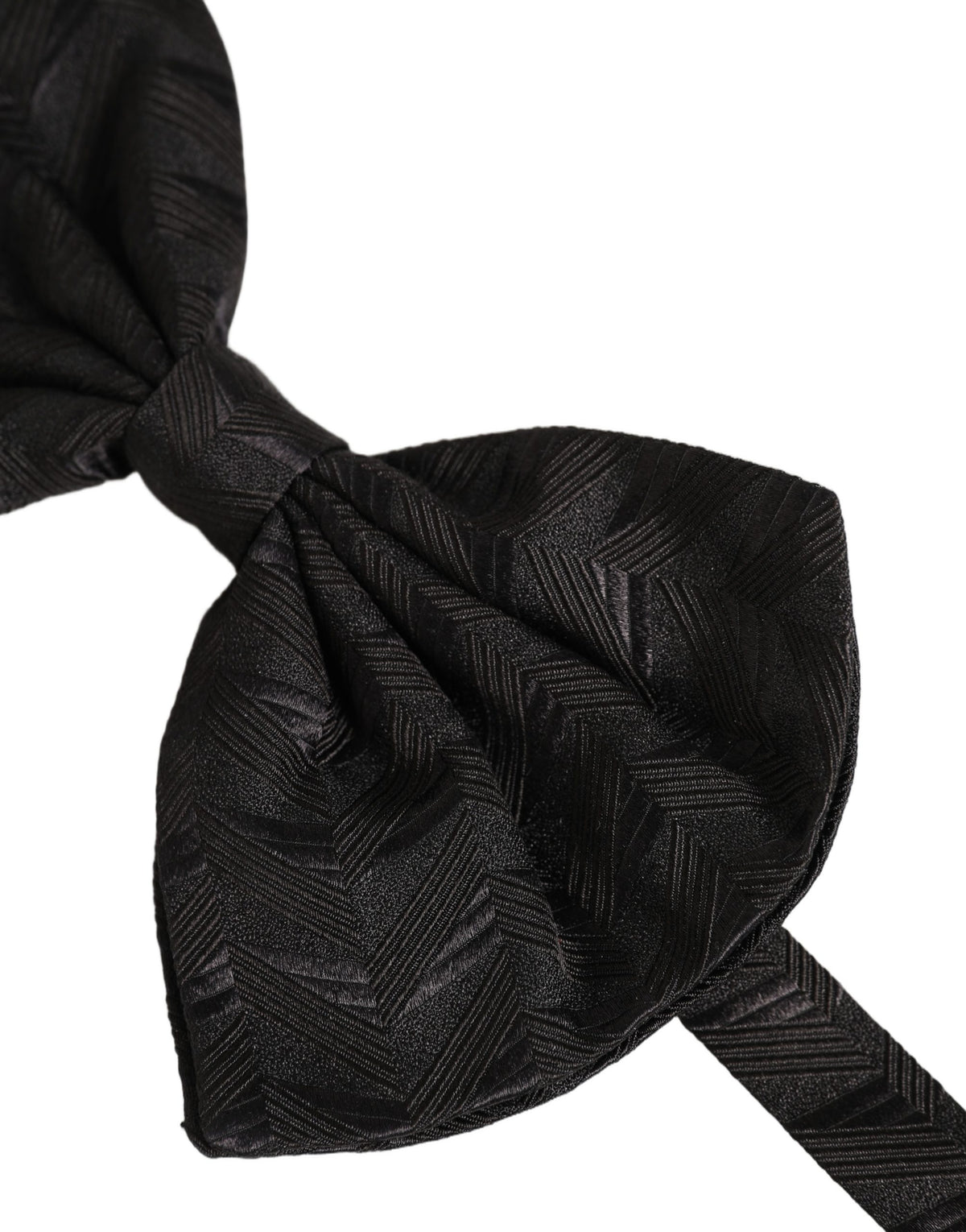 Dolce & Gabbana Men Black Patterned Adjustable Neck Papillon Bow Men's Tie