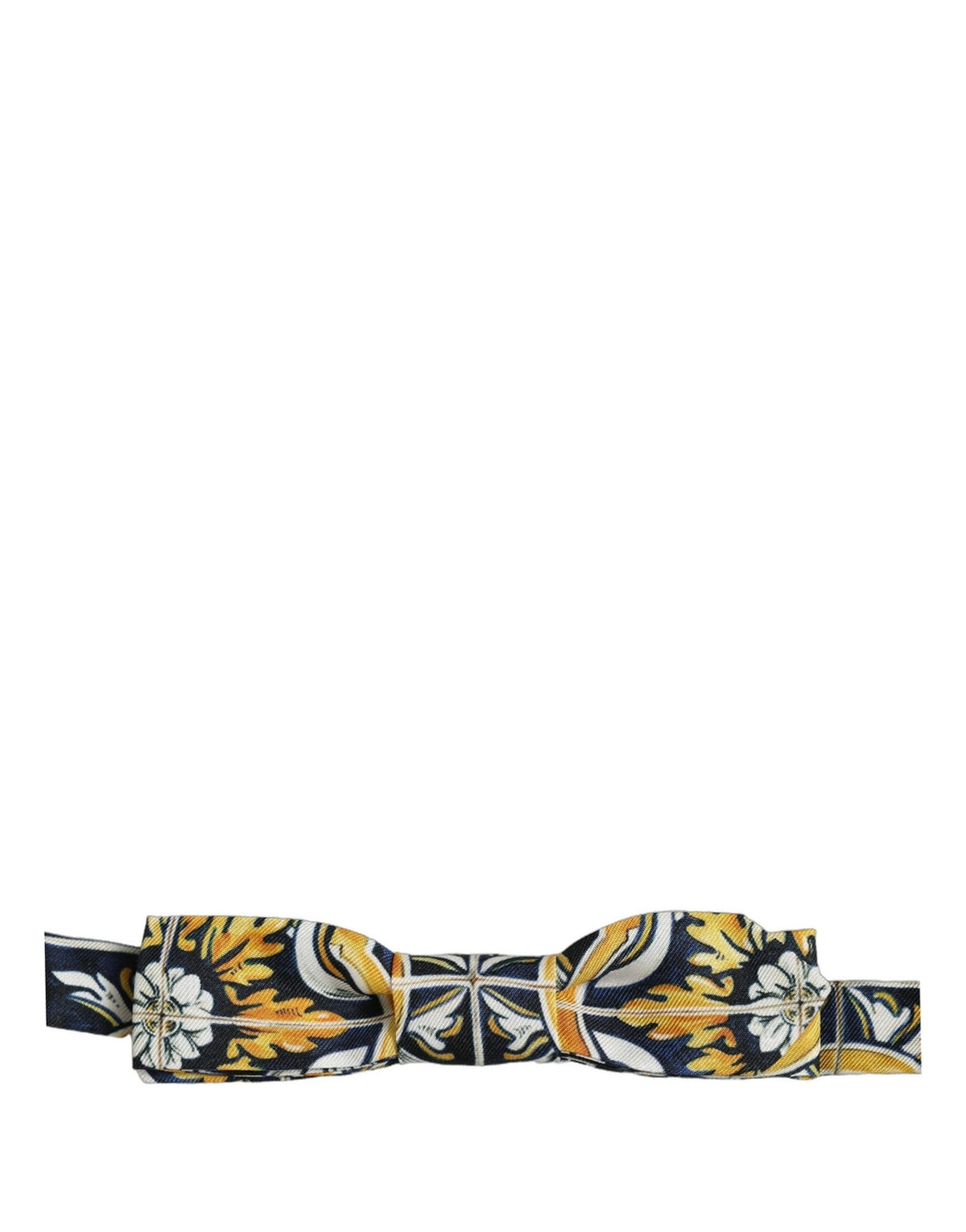 Dolce & Gabbana Multicolor Damask Style Adjustable Neck Papillon Bow Men's Tie