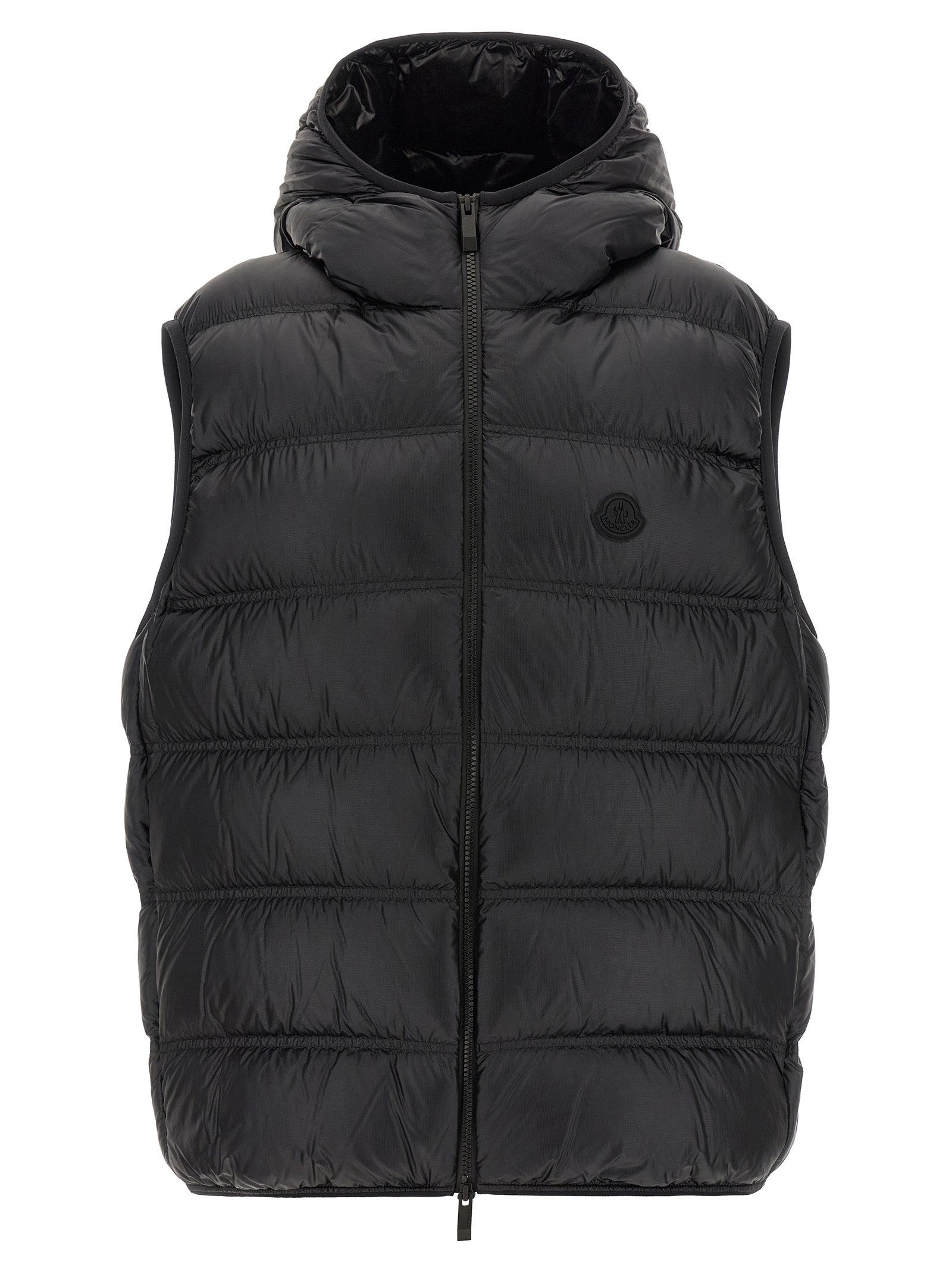 Moncler Black Polyamide Sleeveless Men's Jacket
