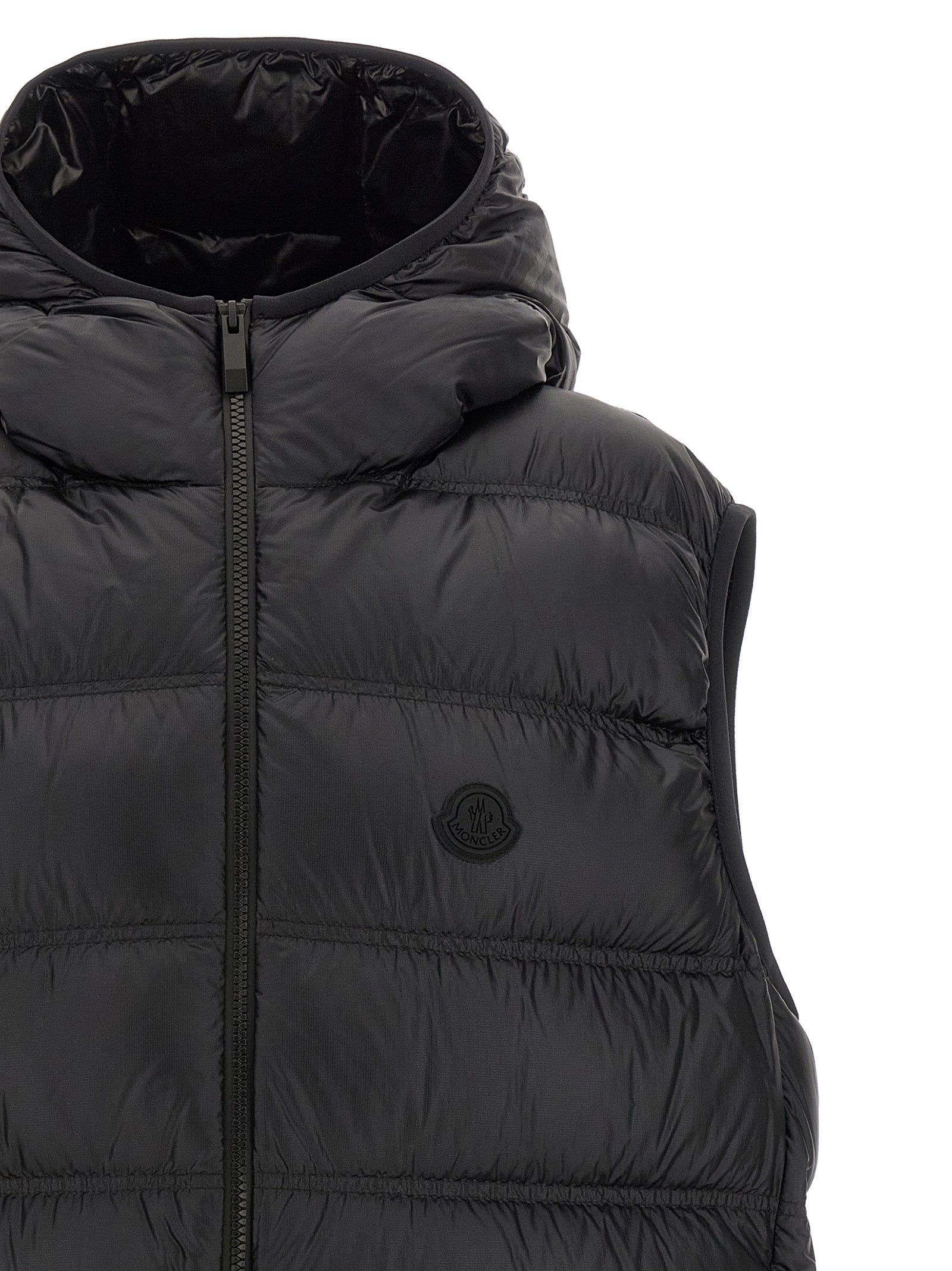 Moncler Black Polyamide Sleeveless Men's Jacket