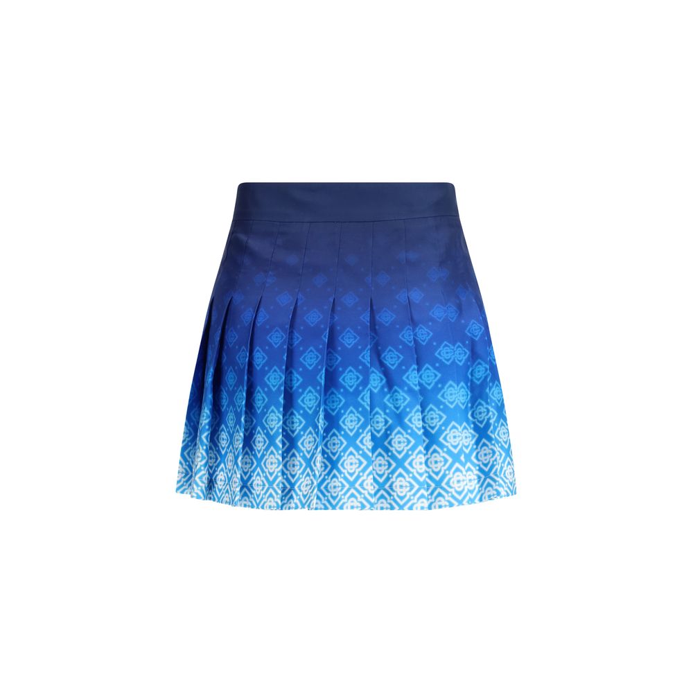 Casablanca Blue Silk Mini Women's Skirt