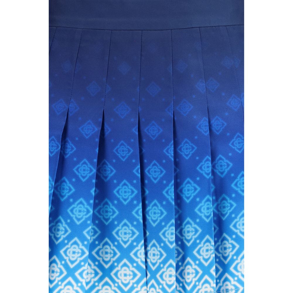 Casablanca Blue Silk Mini Women's Skirt