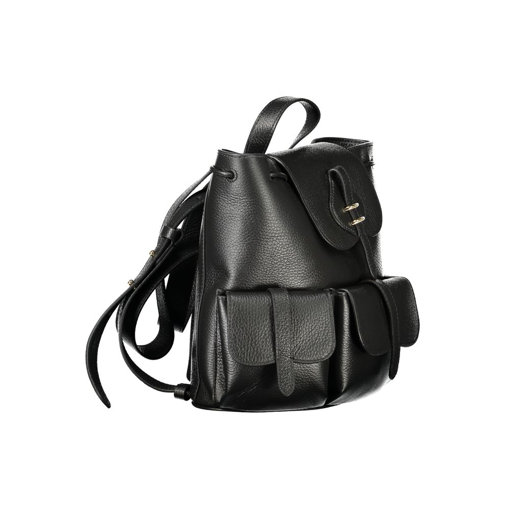 Coccinelle Nero Leather Women's Women's Backpack