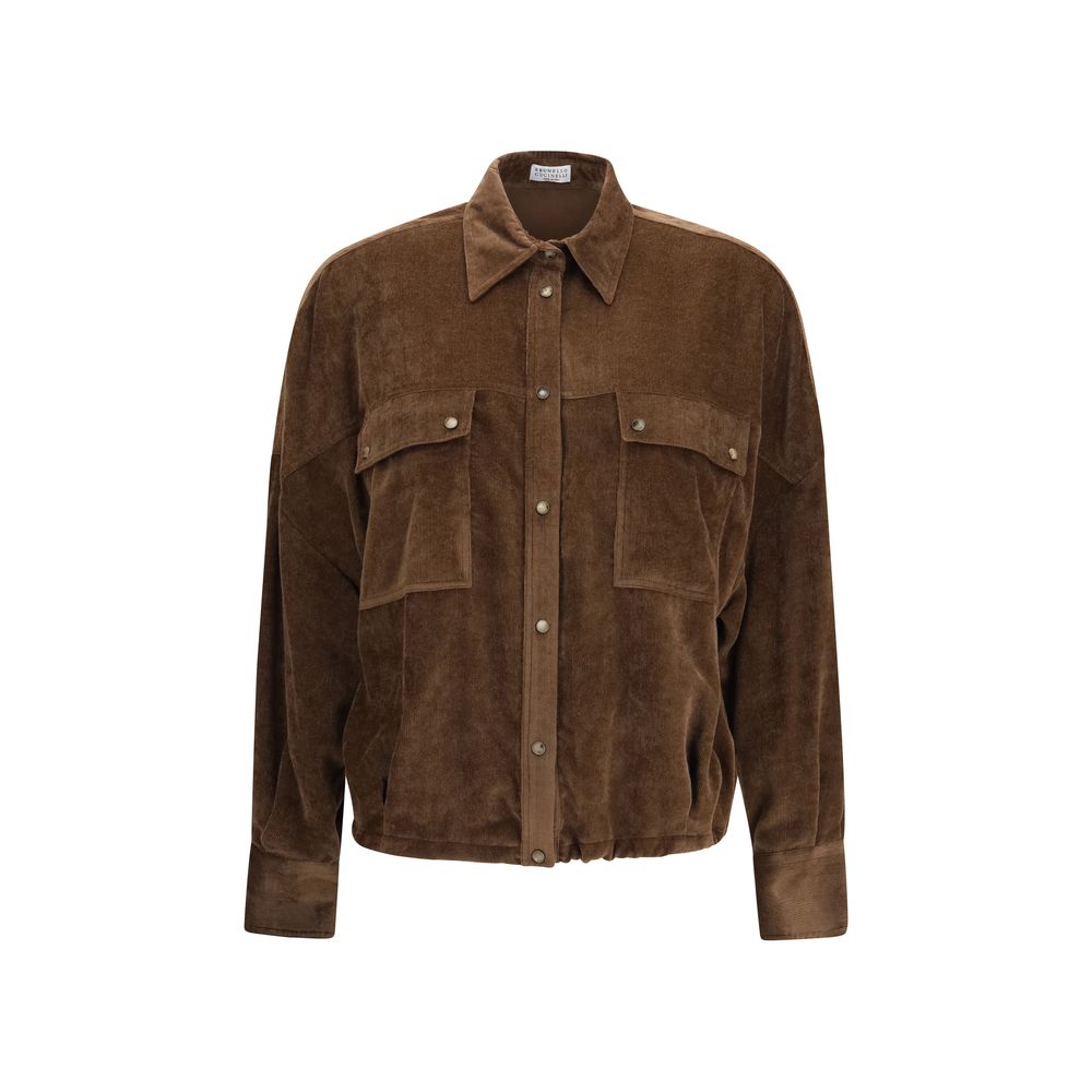 Brunello Cucinelli Brown Viscose Women's Shirt