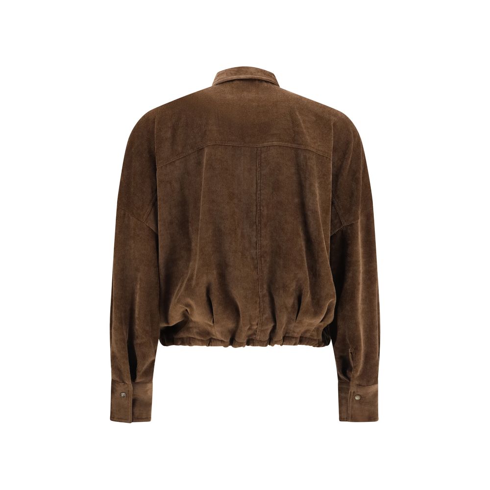 Brunello Cucinelli Brown Viscose Women's Shirt