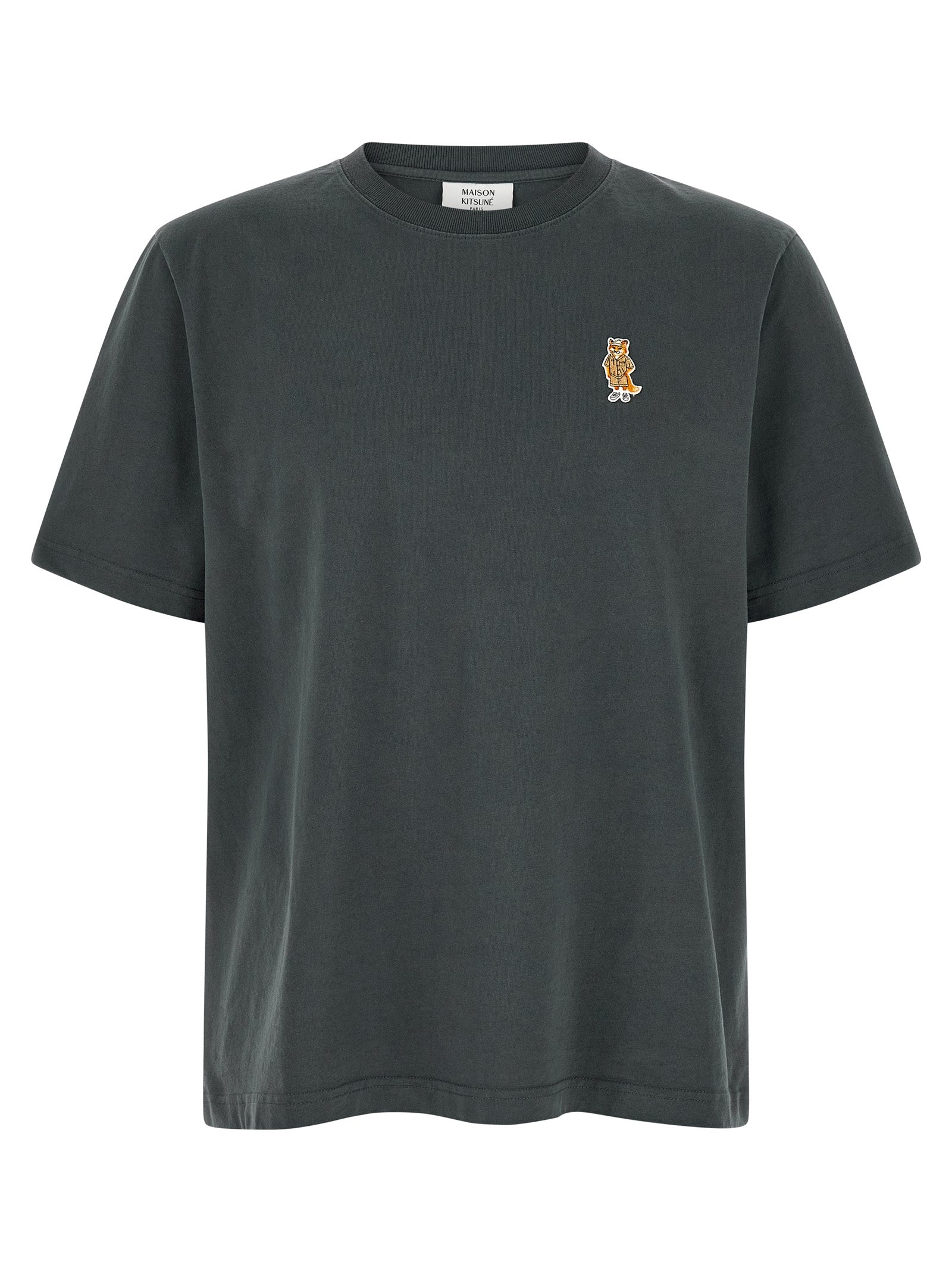 Maison Kitsuné Blue Organic Cotton Men's T-Shirt