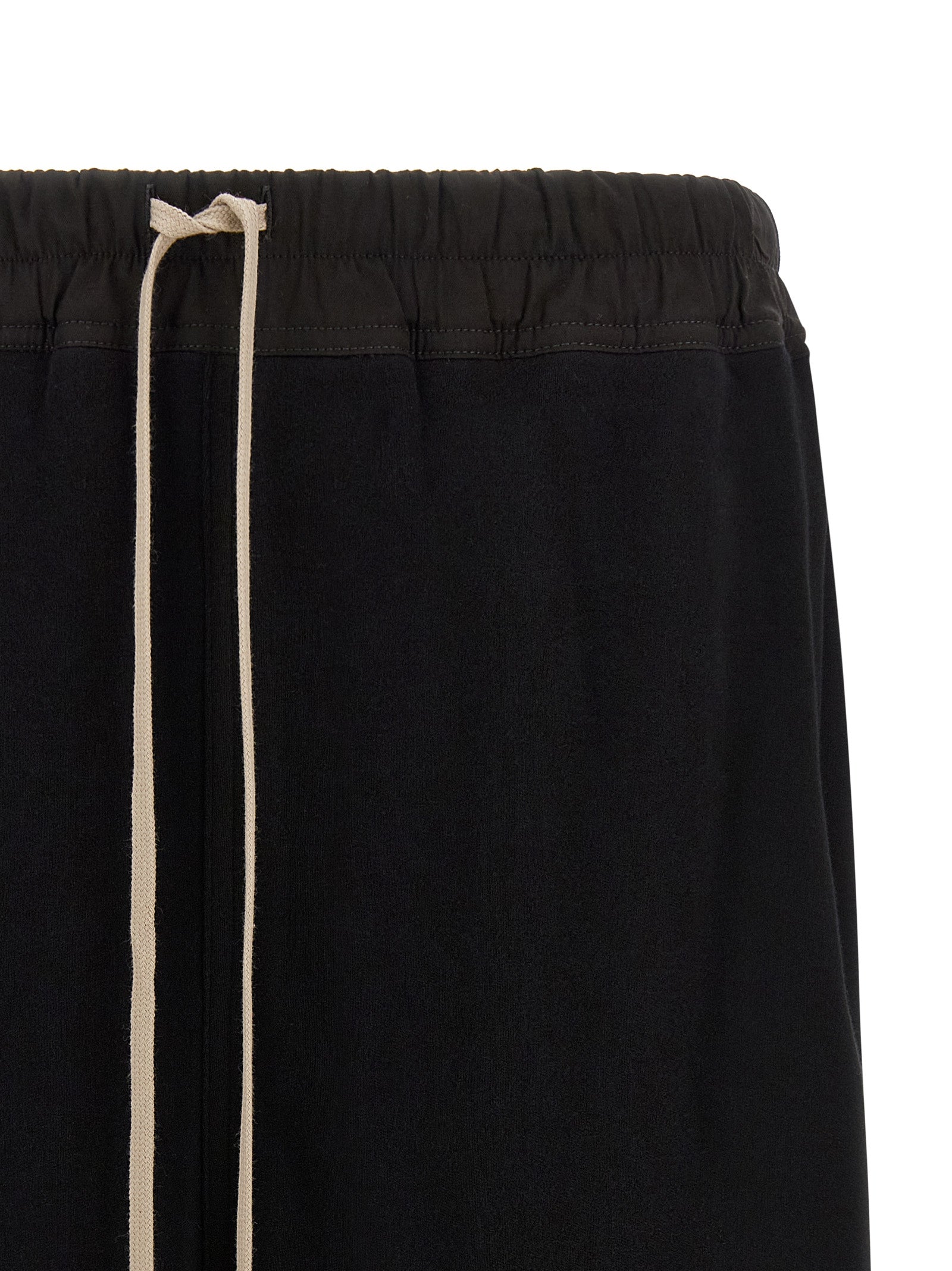Rick Owens Black Cotton Bermuda Men's Shorts