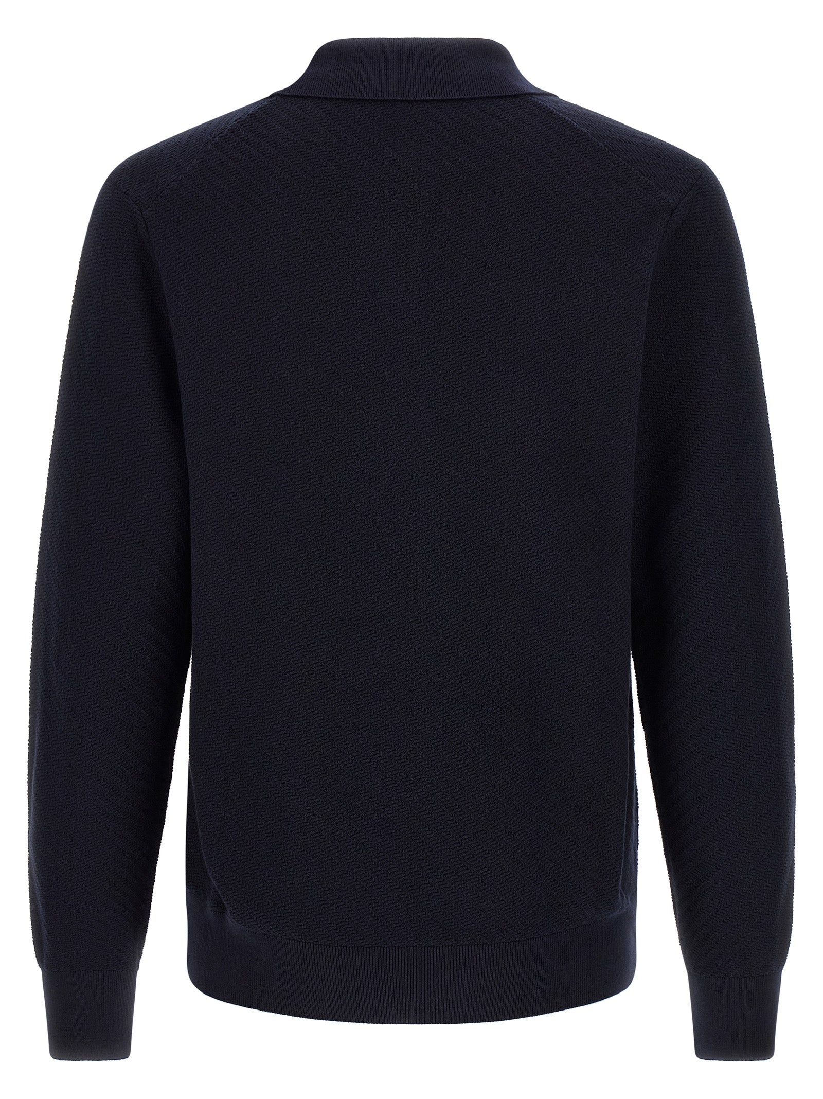 Hugo Boss Blue Cotton Polo Men's Shirt