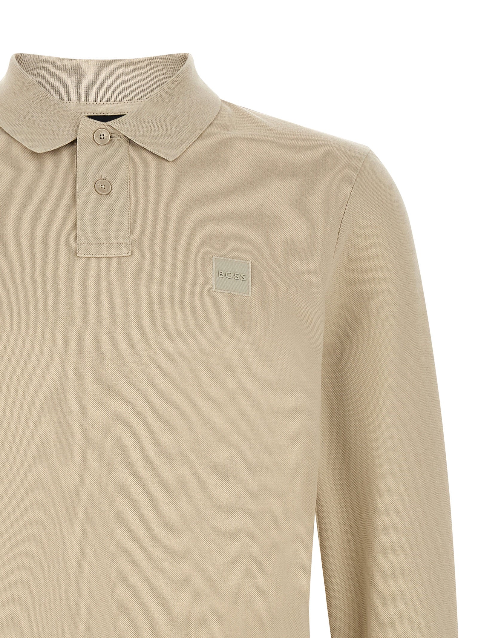 Hugo Boss Beige Cotton Polo Men's Shirt