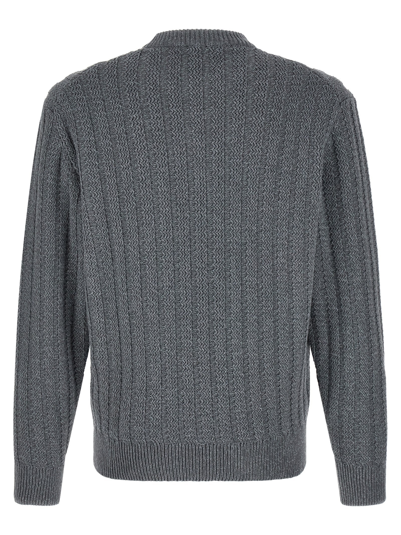 Hugo Boss Gray Cotton Men's Cardigan