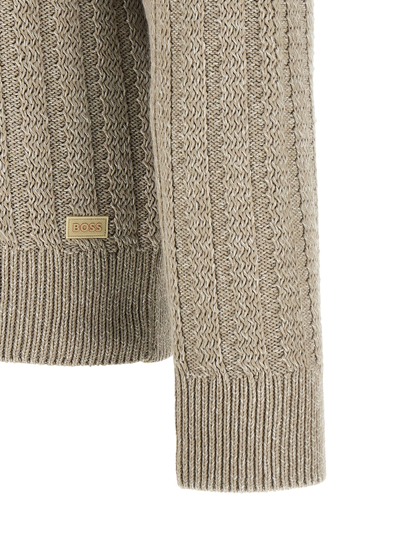 Hugo Boss Beige Cotton Men's Cardigan