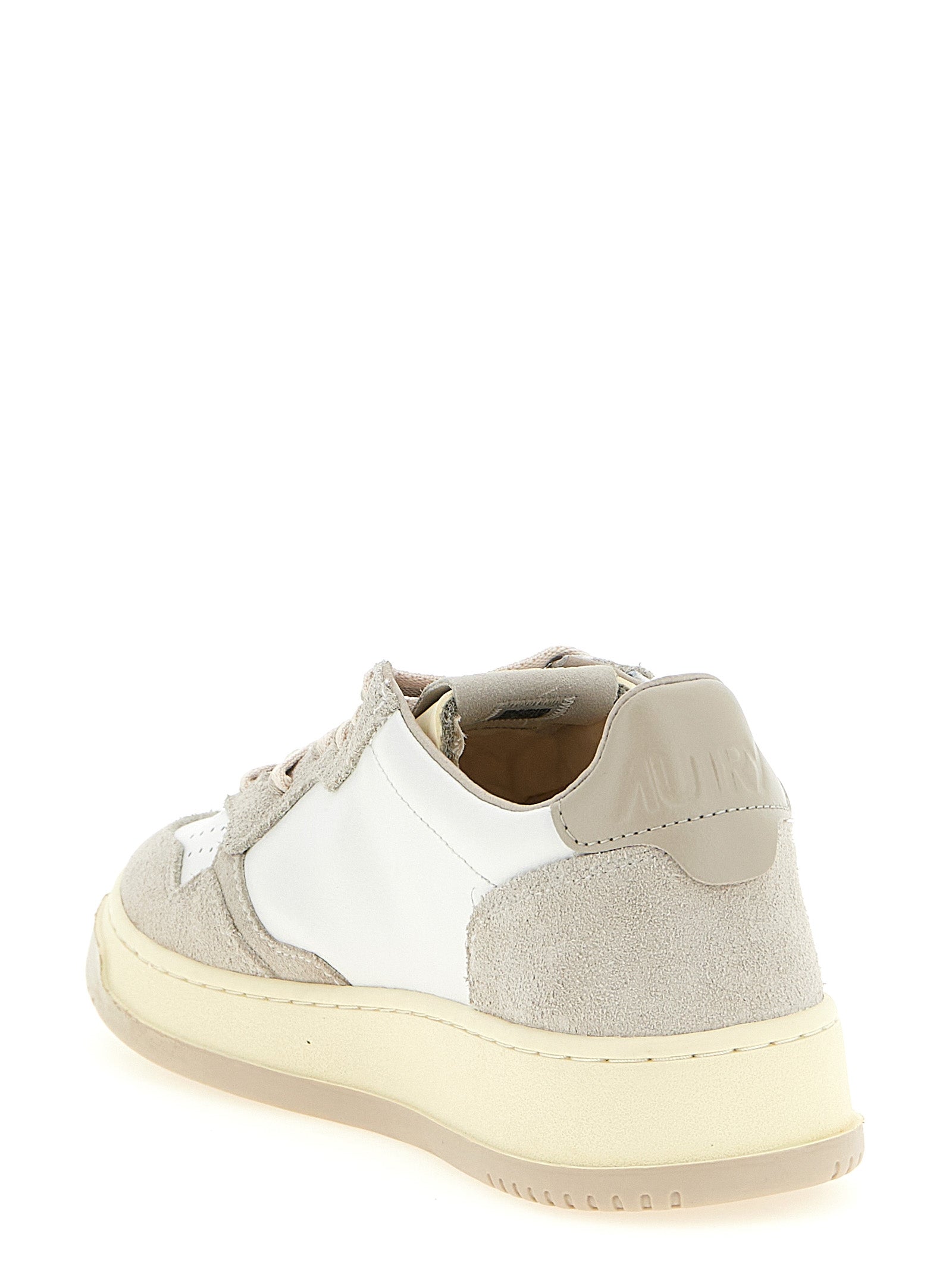 Autry Gray Cowhide Low Top Men's Sneakers