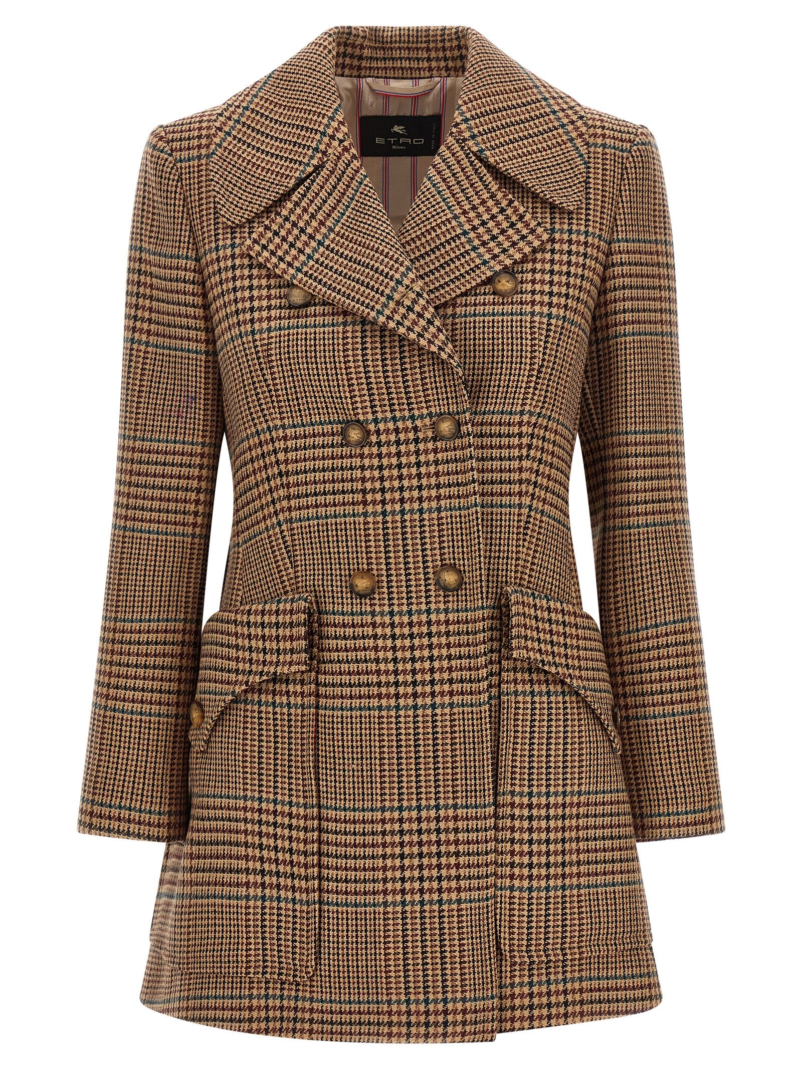 Etro Brown Wool Women's Coat