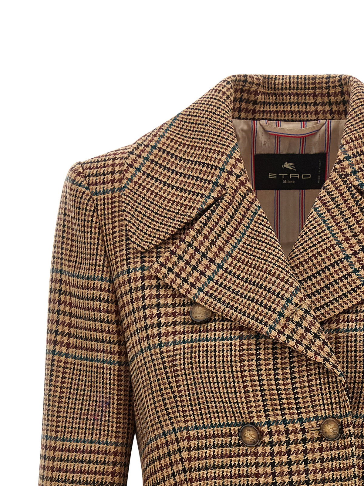 Etro Brown Wool Women's Coat
