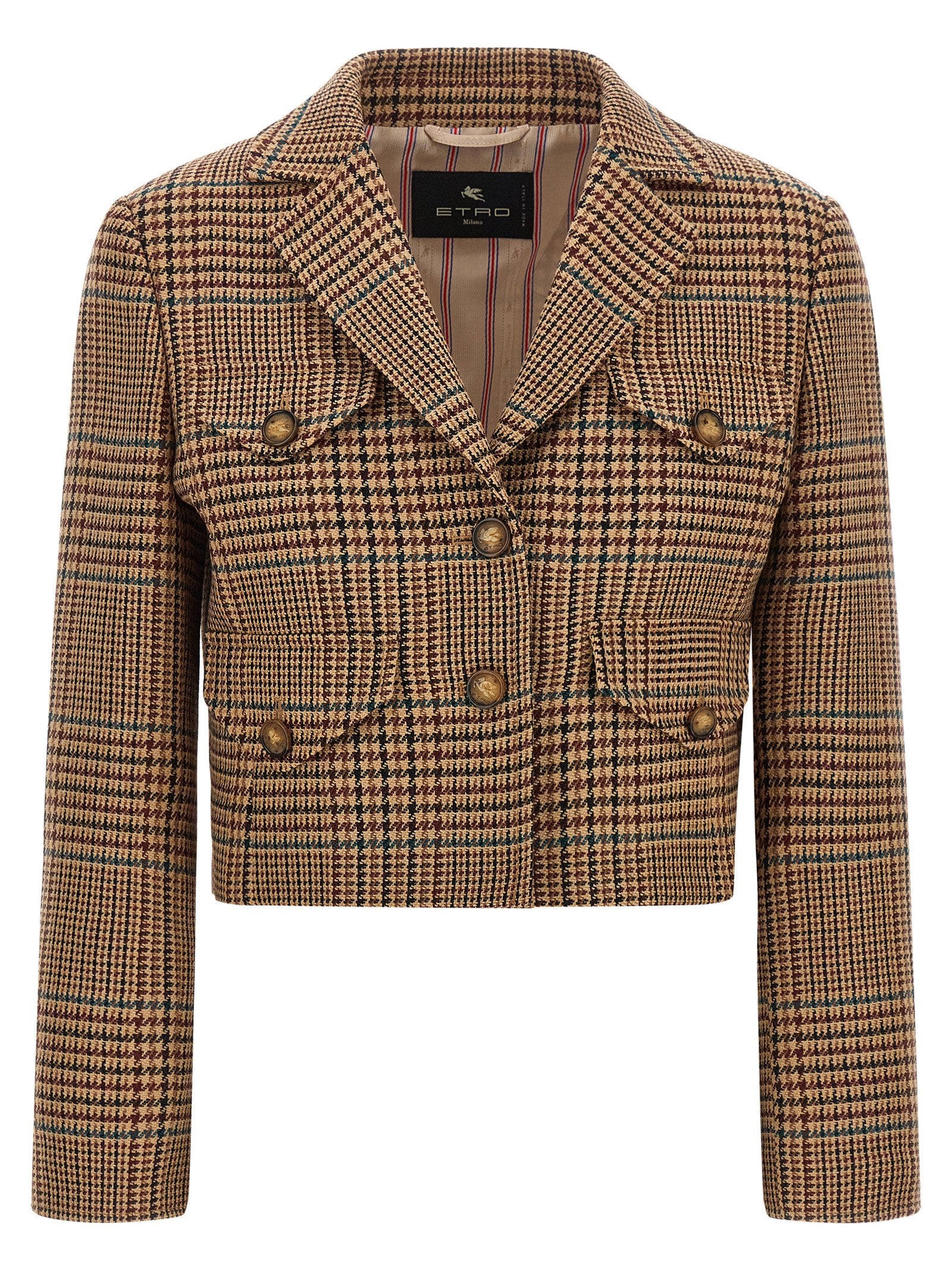 Etro Brown Wool Women's Blazer
