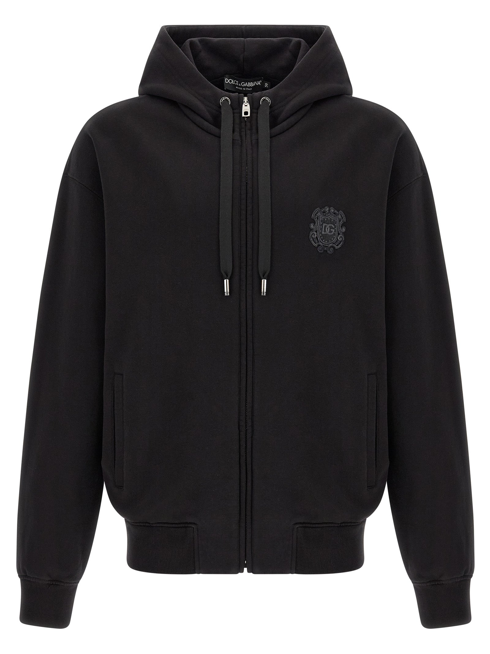 Dolce & Gabbana Black Cotton Men's Sweatshirt