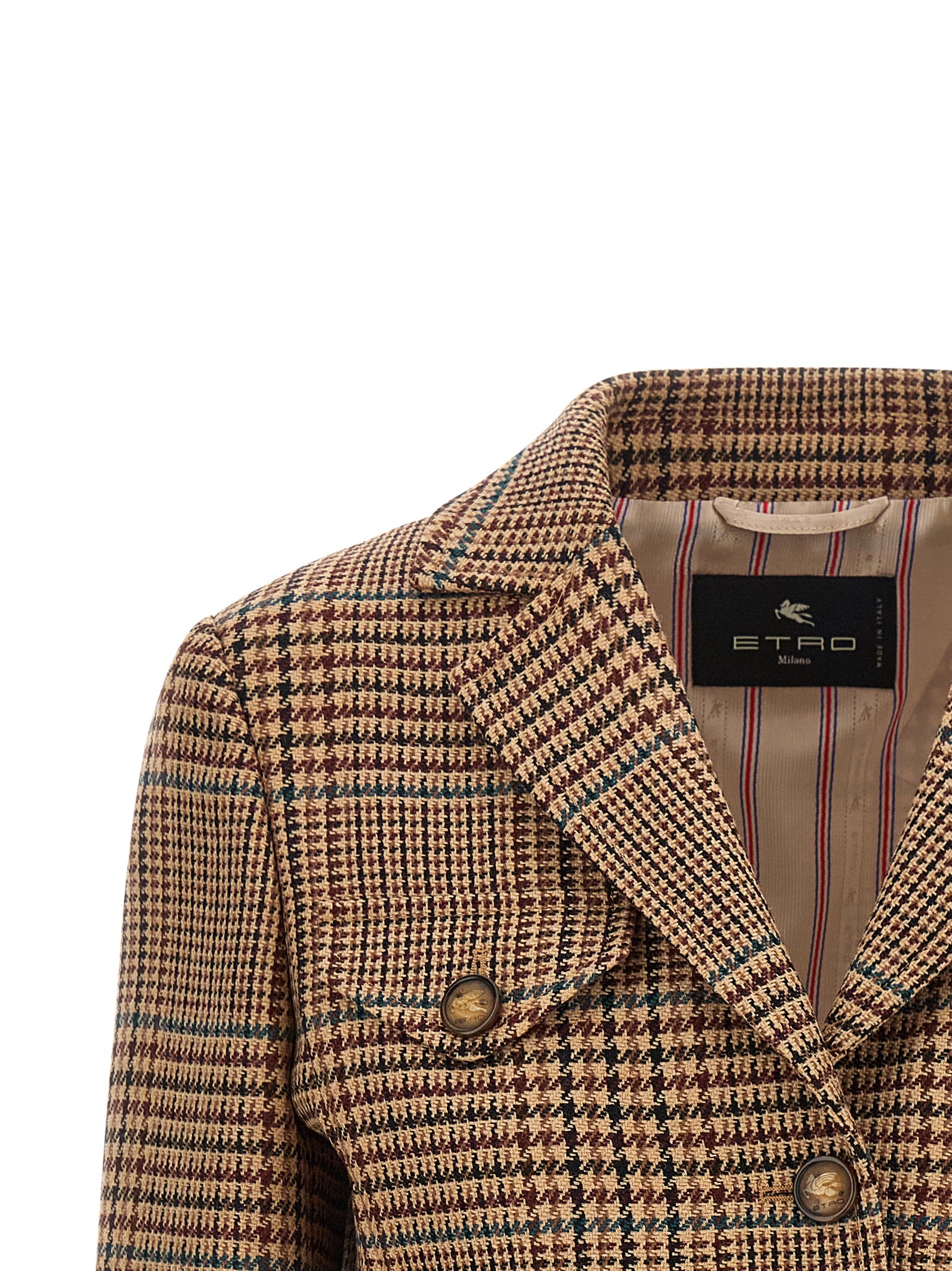 Etro Brown Wool Women's Blazer