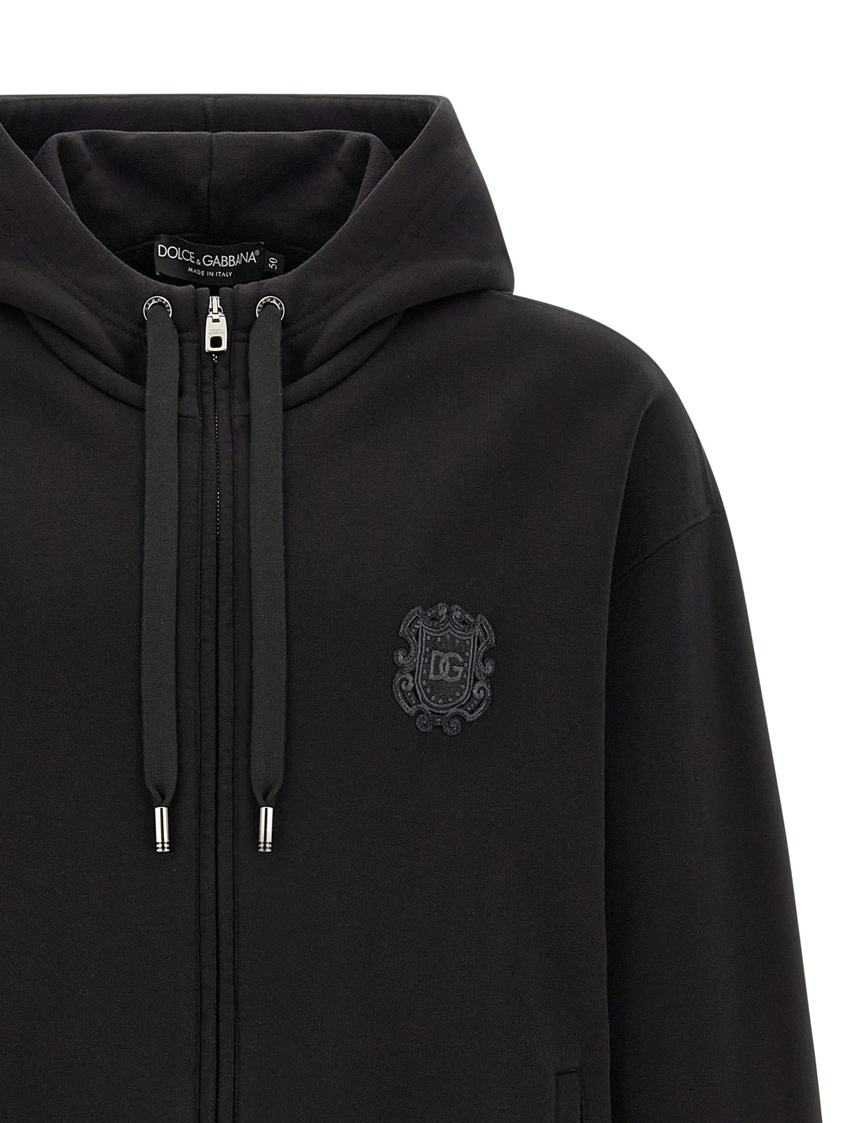 Dolce & Gabbana Black Cotton Men's Sweatshirt