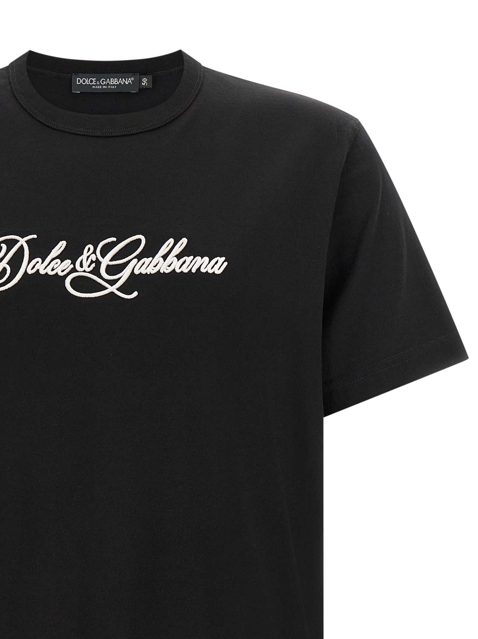 Dolce & Gabbana Black Cotton Men's T-Shirt