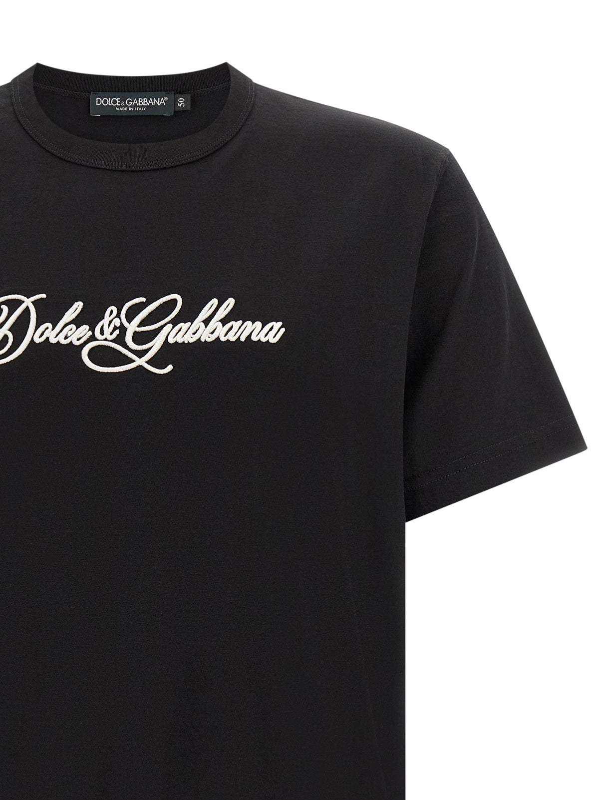 Dolce & Gabbana Black Cotton Men's T-Shirt
