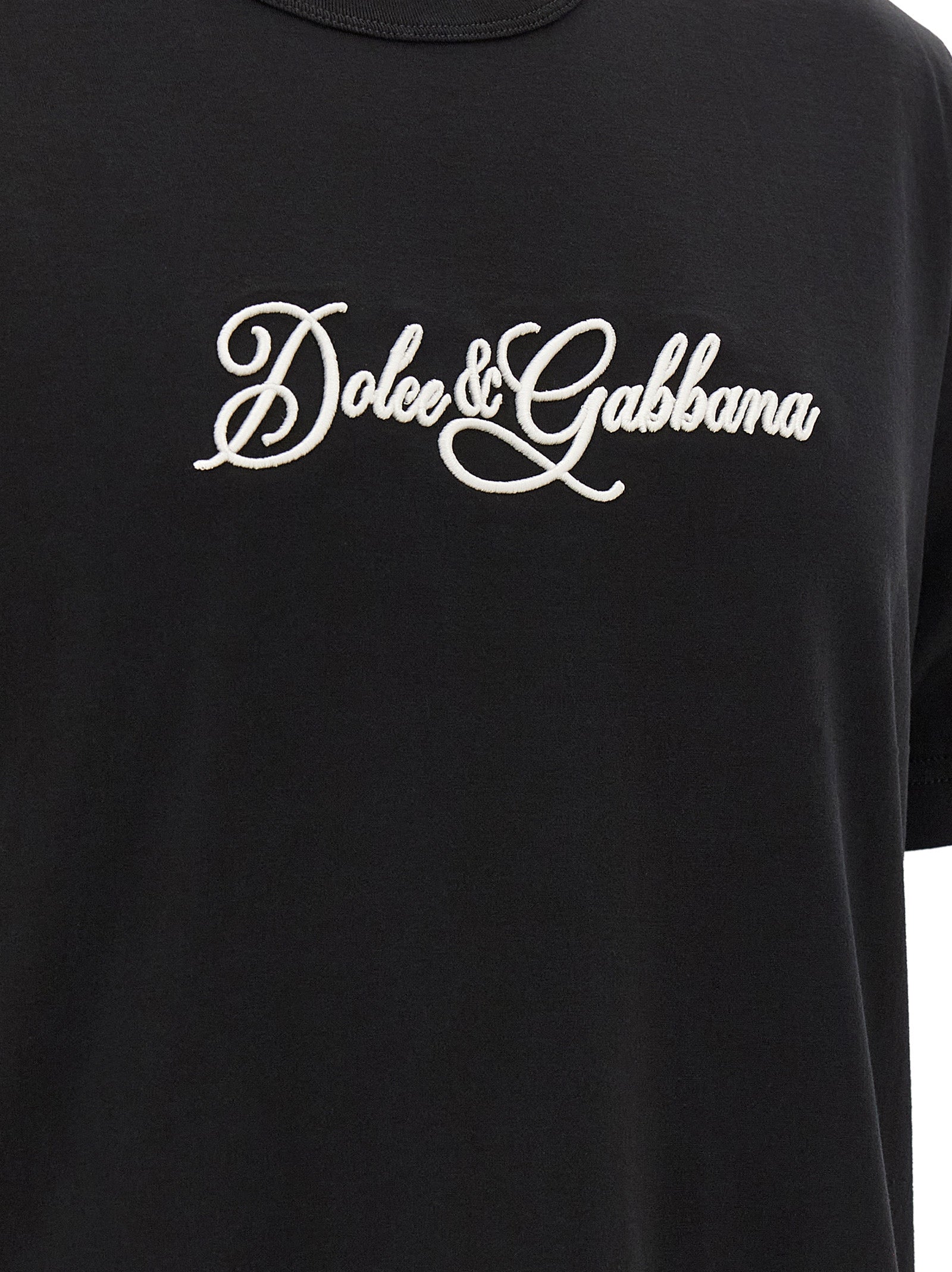 Dolce & Gabbana Black Cotton Men's T-Shirt