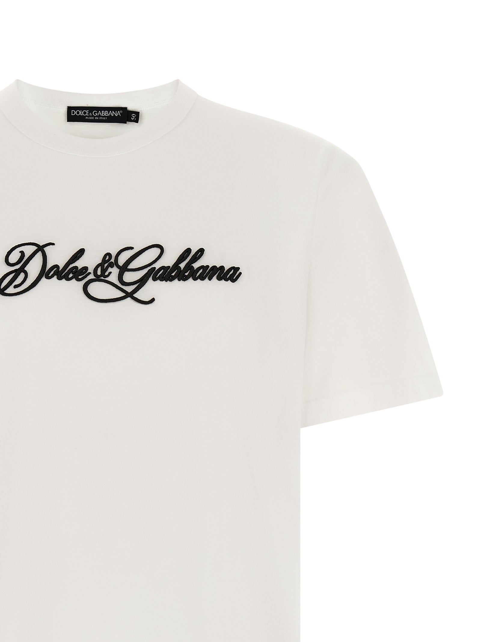 Dolce & Gabbana White Cotton Men's T-Shirt