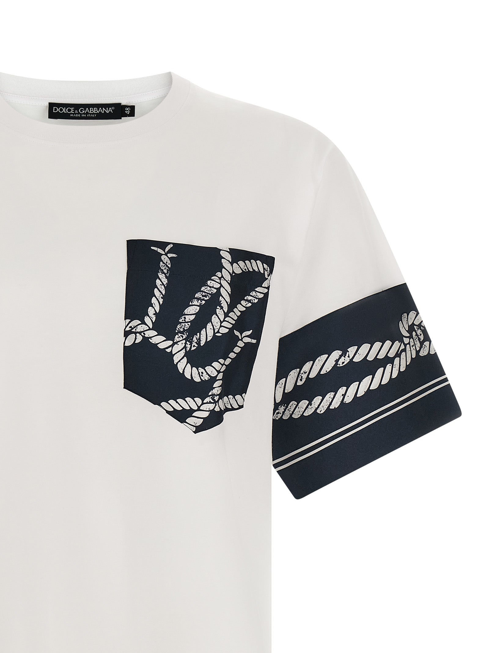 Dolce & Gabbana Blue Cotton Men's T-Shirt