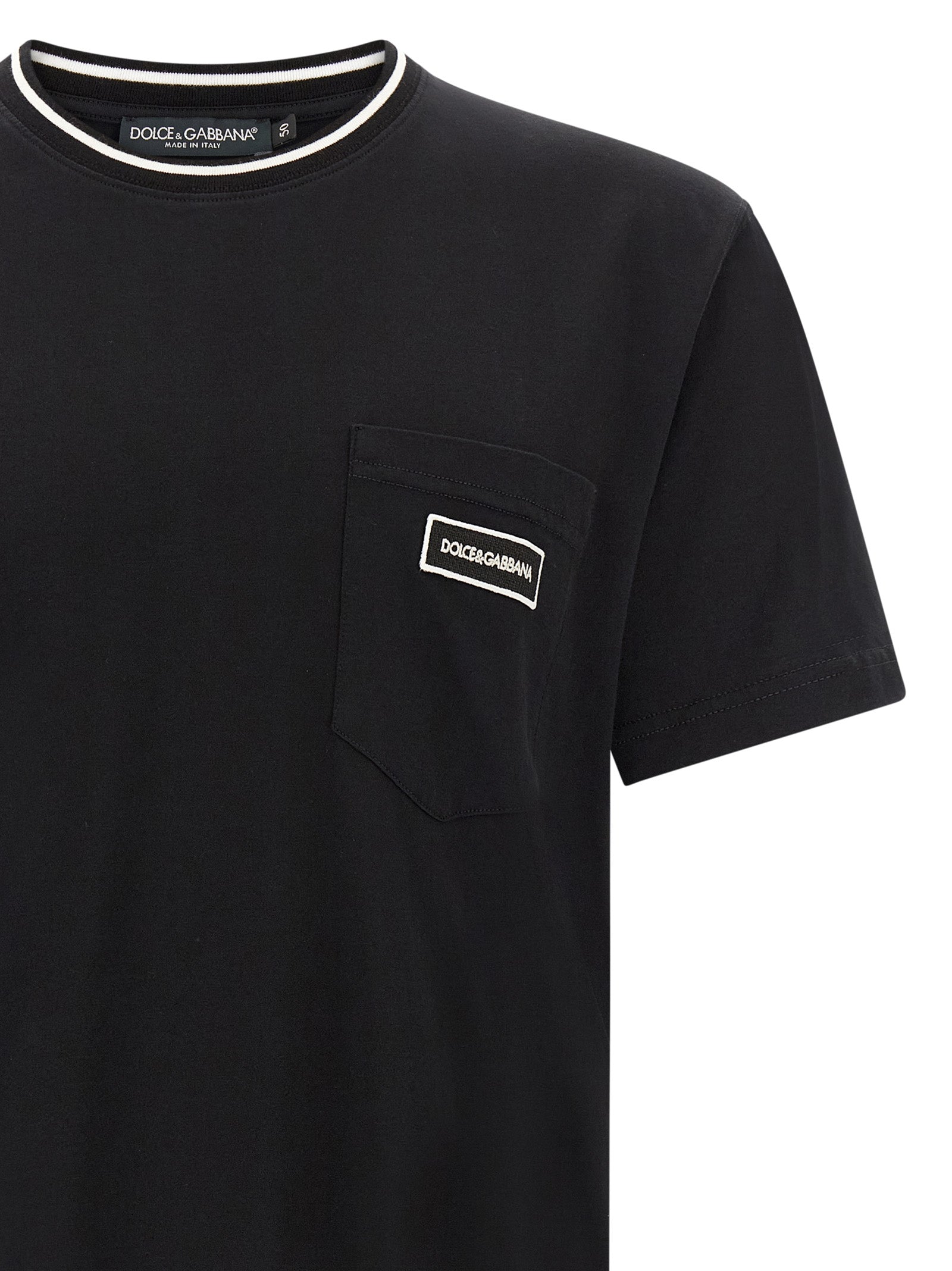 Dolce & Gabbana Black Cotton Men's T-Shirt