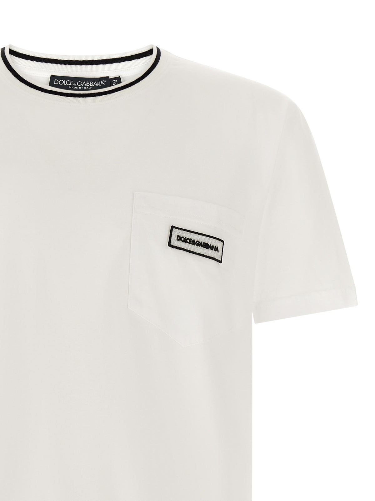Dolce & Gabbana White Cotton Men's T-Shirt