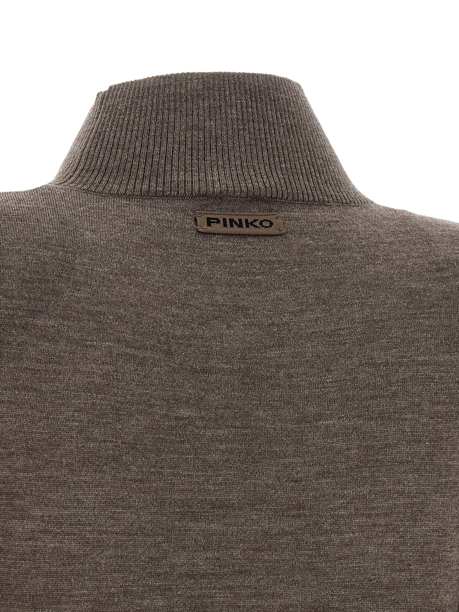PINKO Beige Wool Long Women's Dress