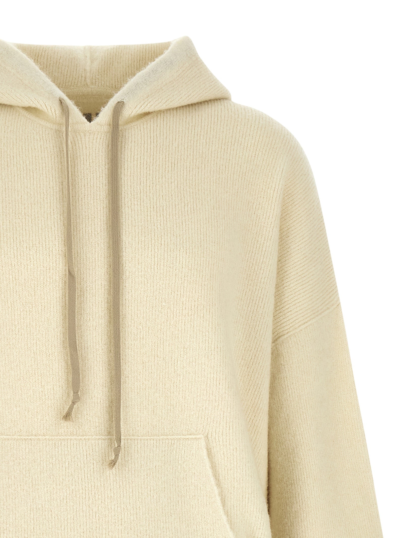 Rick Owens White Marabou Men's Sweatshirt