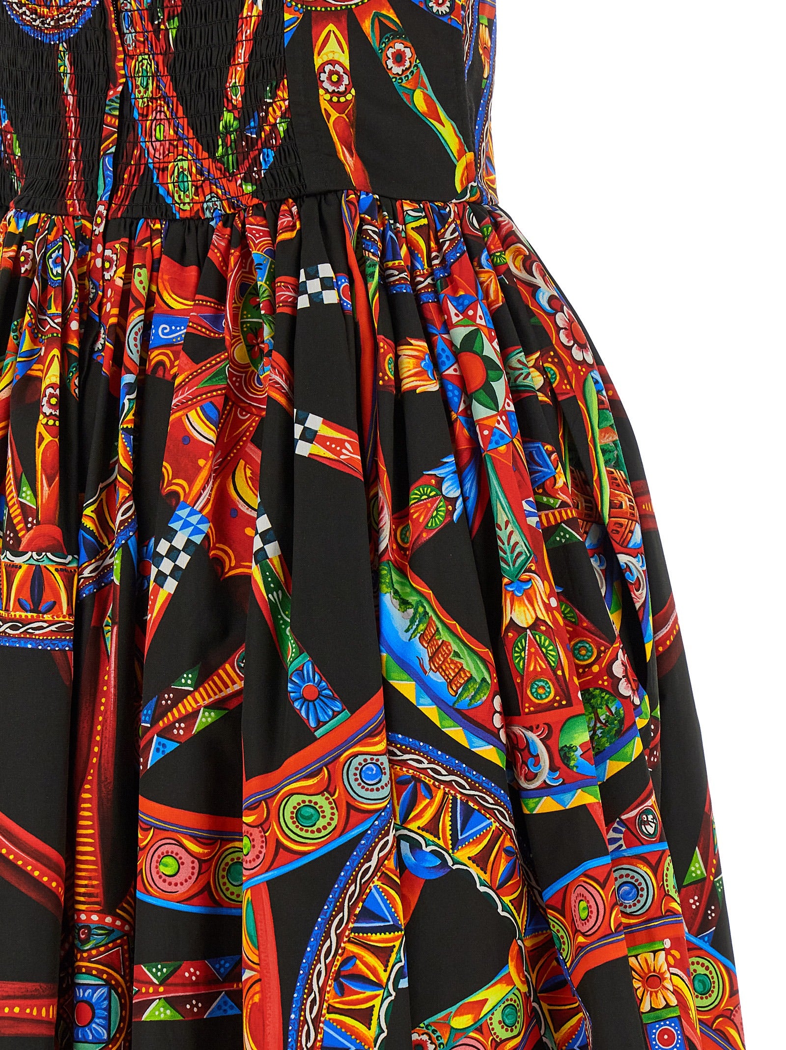 Dolce & Gabbana Multicolor Cotton Long Women's Dress