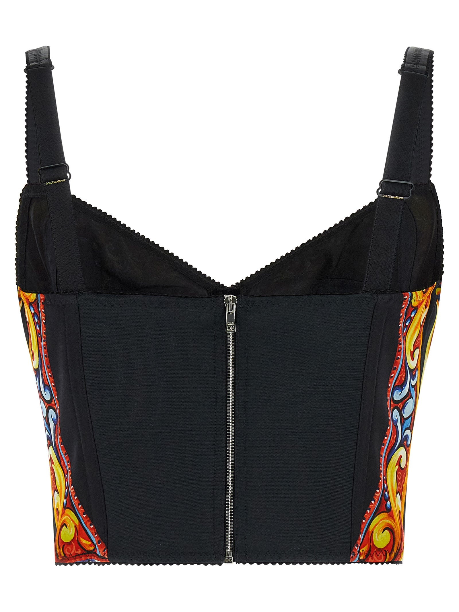 Dolce & Gabbana Multicolor Silk Tank Women's Tops