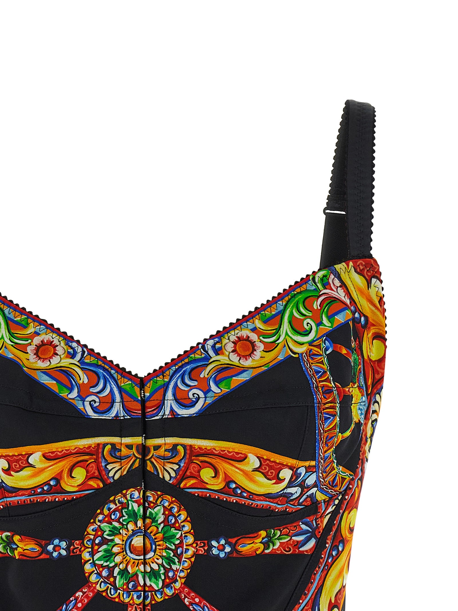 Dolce & Gabbana Multicolor Silk Tank Women's Tops