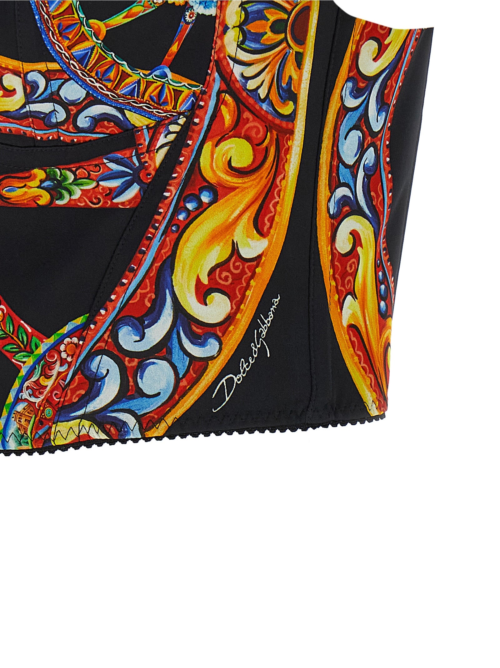 Dolce & Gabbana Multicolor Silk Tank Women's Tops