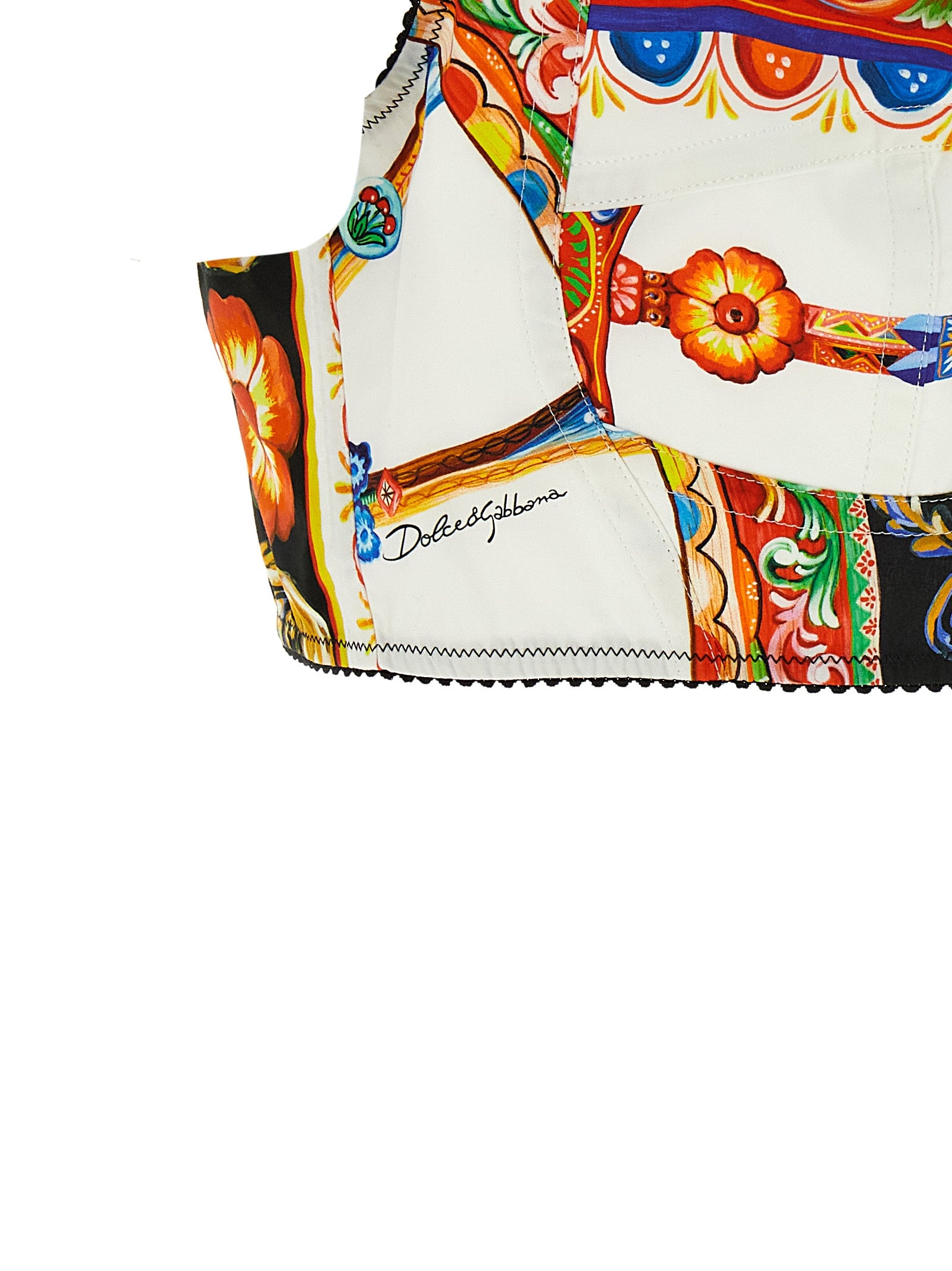 Dolce & Gabbana Multicolor Cotton Tank Women's Tops