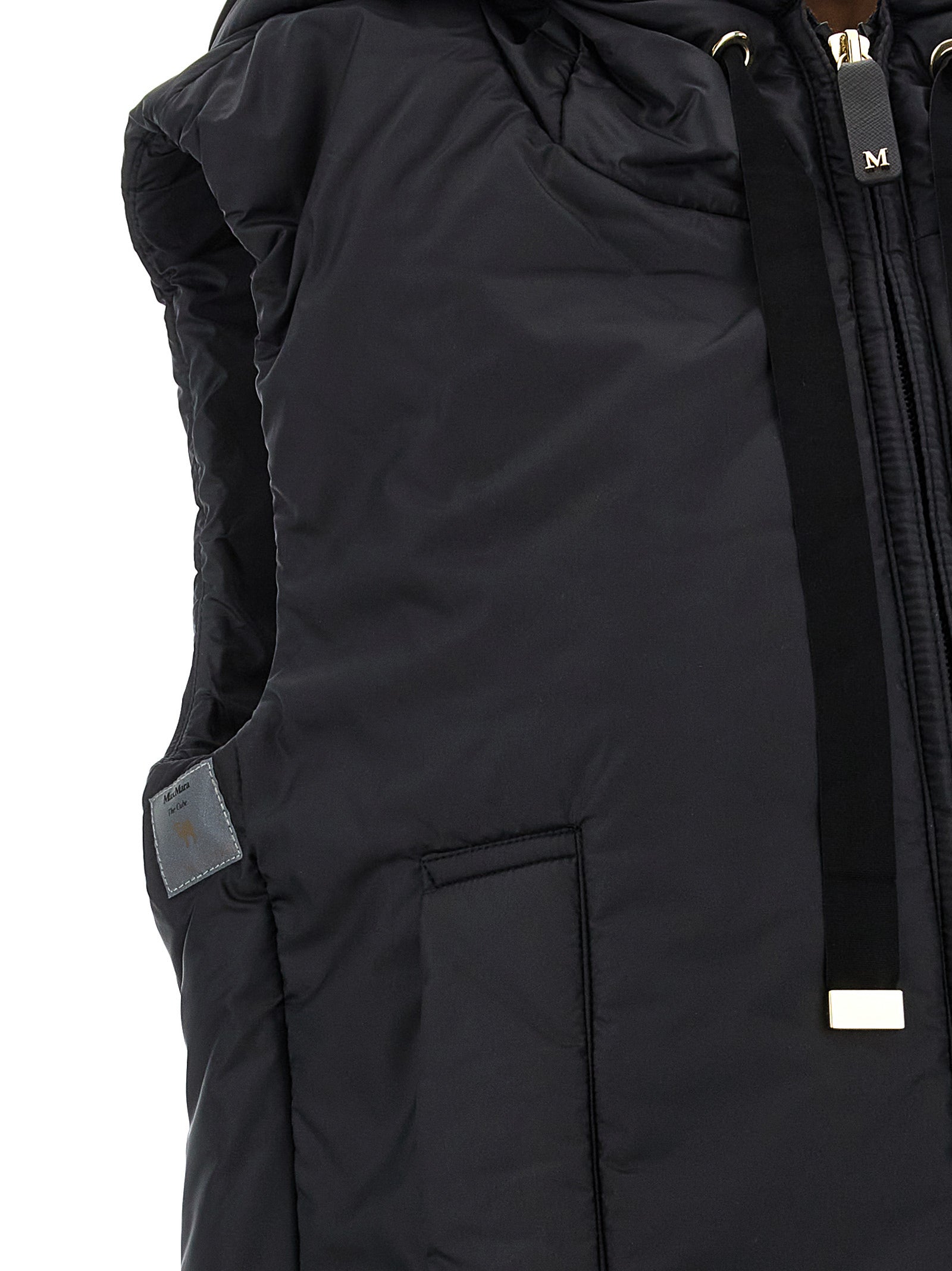 Max Mara Black Polyester Sleeveless Women's Jacket