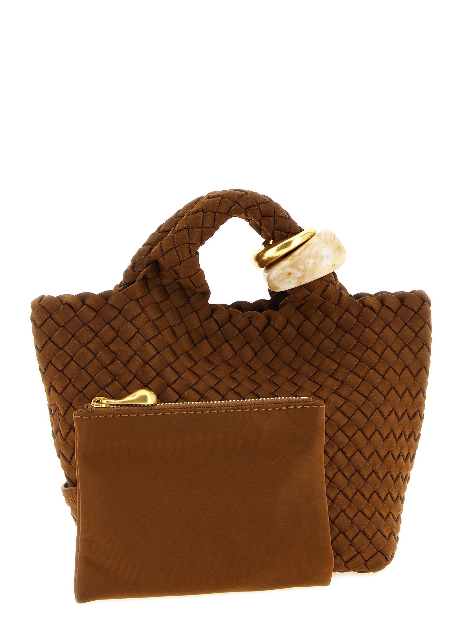 NAGHEDI Brown Nylon Women's Handbag