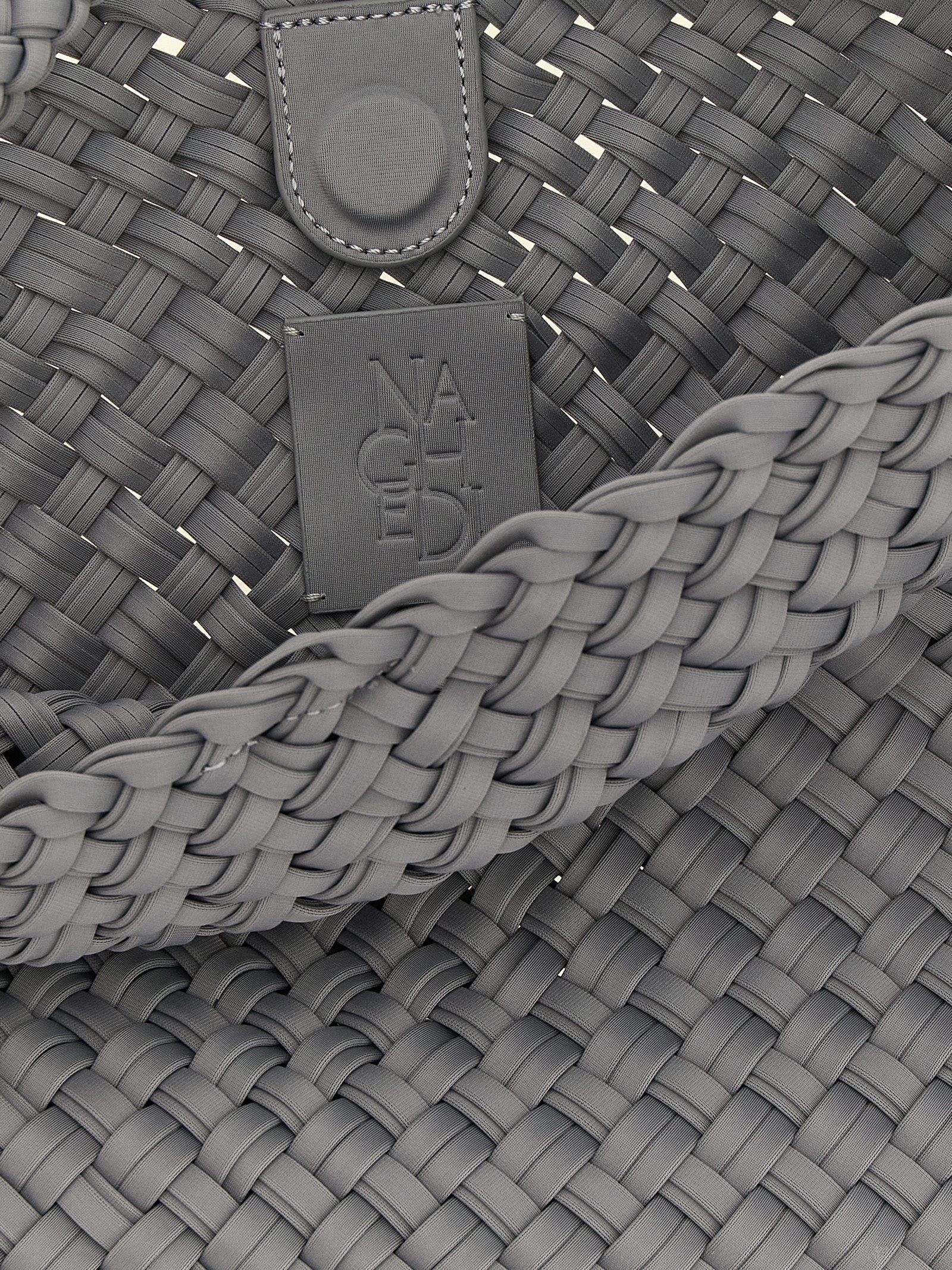 NAGHEDI Gray Nylon Shoulder Women's Bag