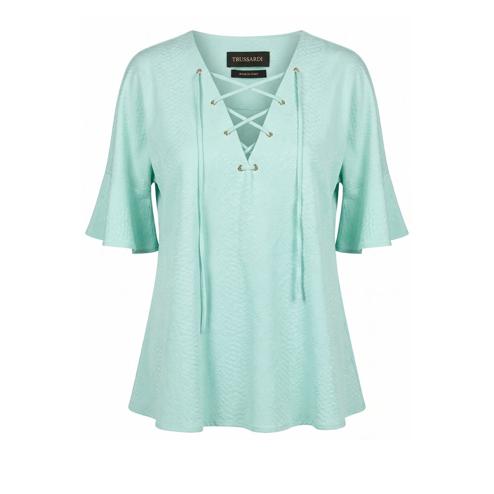 Trussardi Light Blue Cotton Women Women's Shirt