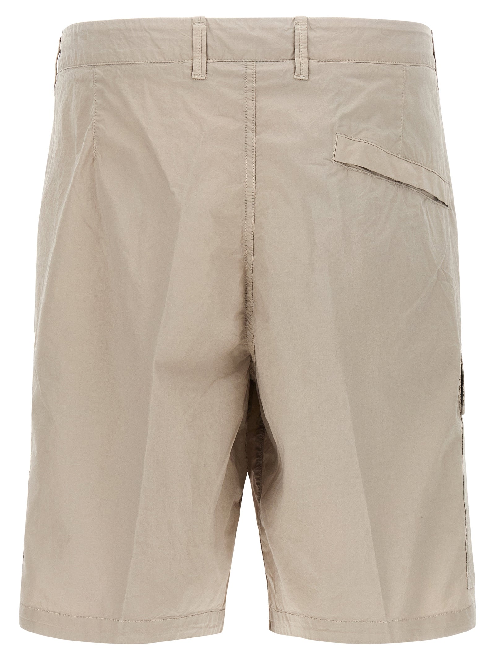 Stone Island Gray Cotton Bermuda Men's Shorts