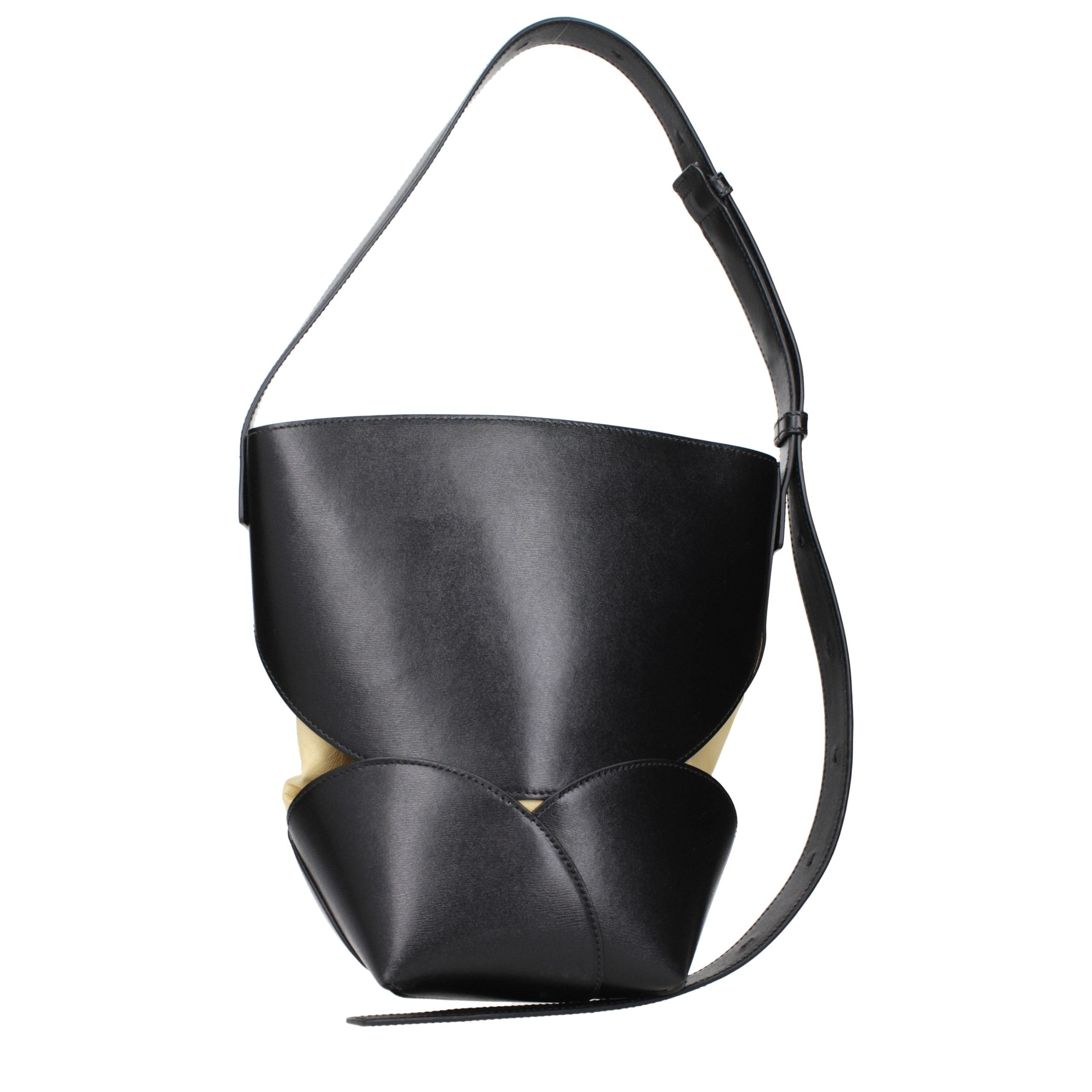 Jil Sander Black Leather Crossbody Women's Bag