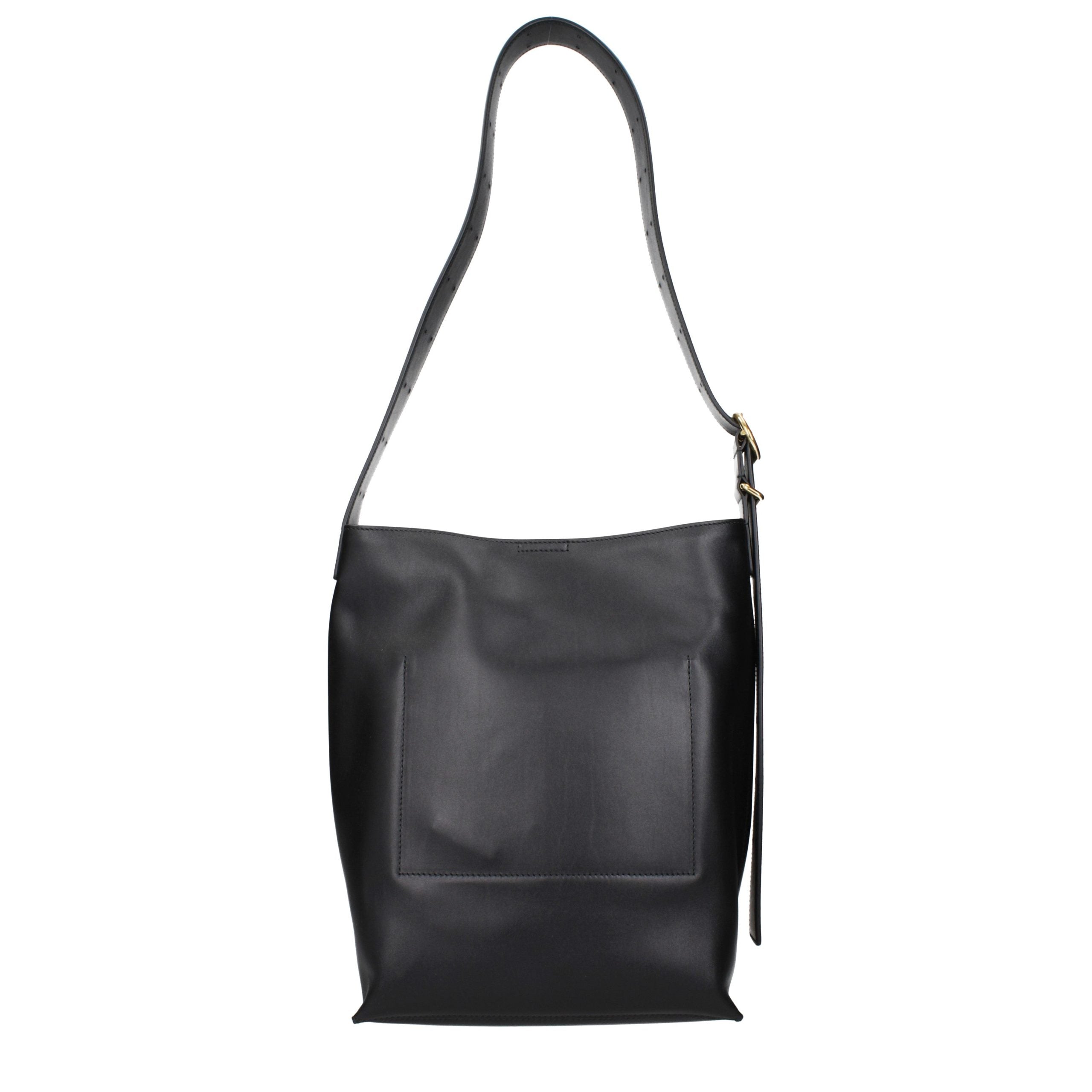 Jil Sander Black Leather Crossbody Women's Bag